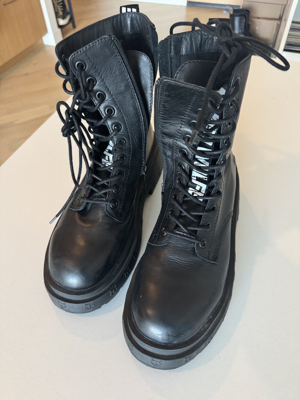 NAKED WOLFE Naked Wolfe Leather Boots Size US 12 / EU 45 - 1 Thumbnail