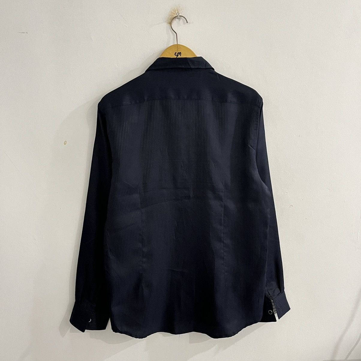 semanticdesign Semanticdesign - Darknavy Striped Clean Button Up Size US L / EU 52-54 / 3 - 6 Thumbnail