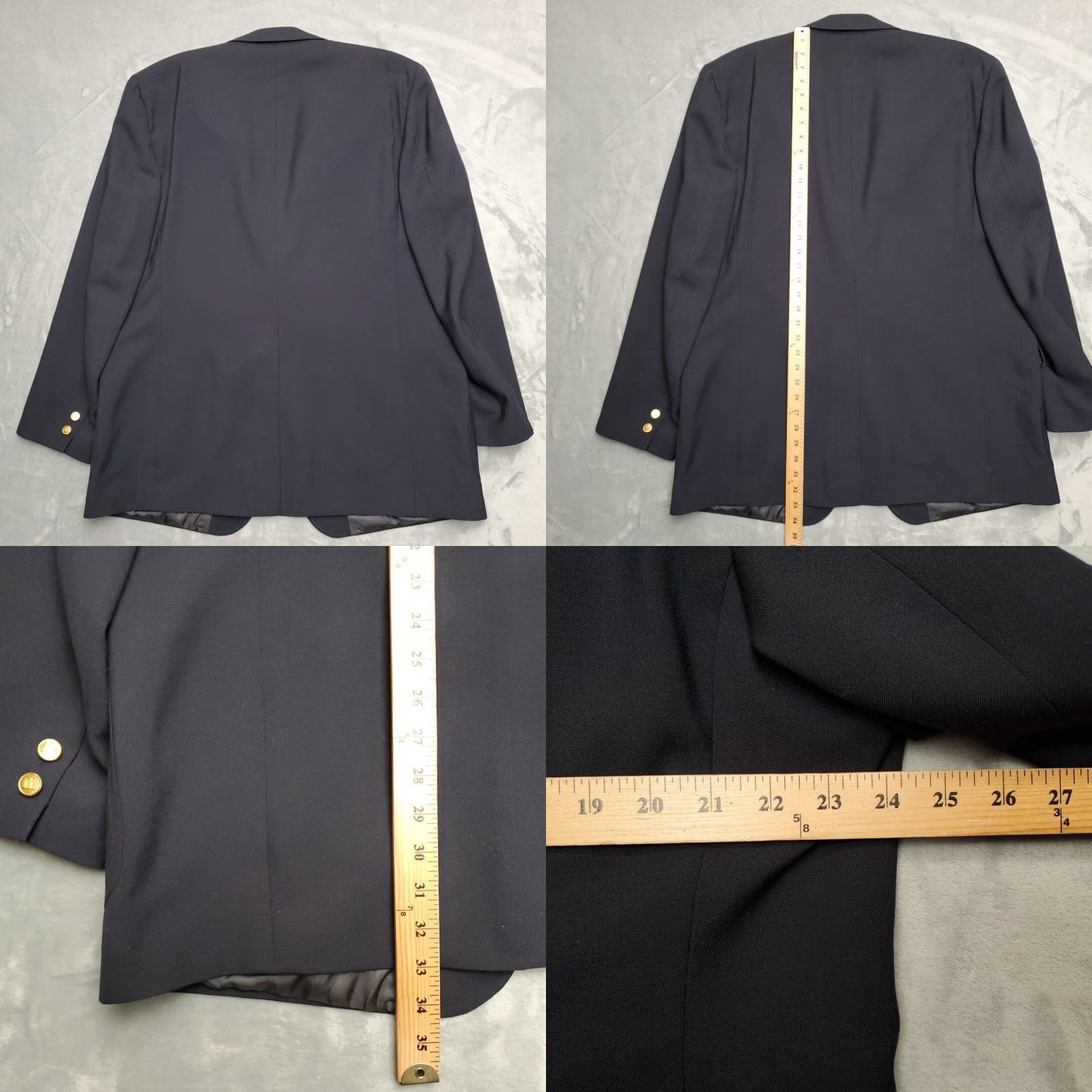Brooks Brothers VINTAGE Brooks Brothers Blazer Mens 45 Blue Sport Jacket Jacket Vintage 80s 90s Men Blazer Blue 45 Brooks Brothers Mens Blazer USA 80s 90s Size 48R - 8 Thumbnail