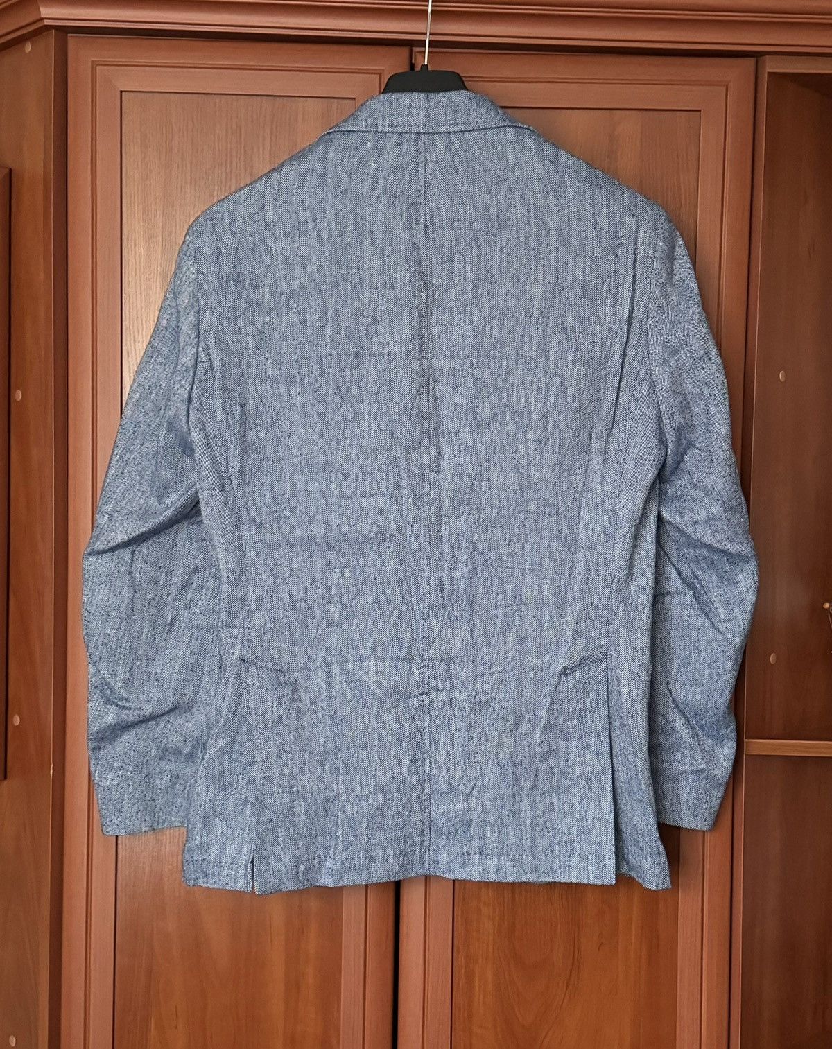 Paoloni Paoloni size50 linen buttonup blazer sport coat jacket light Size 50R - 19 Thumbnail