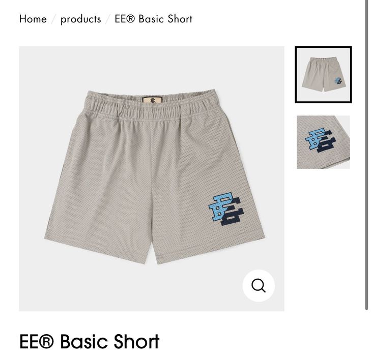 Eric Emanuel EE Basic Short Grey BoltEric Emanuel EE Basic Short