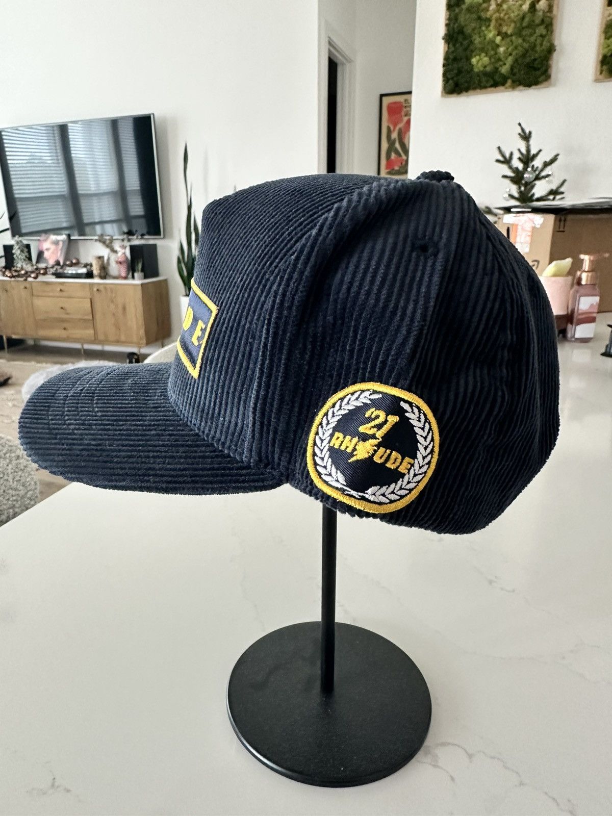 Rhude Rhude - 1st Place Corduroy Baseball Cap Size ONE SIZE - 2 Thumbnail