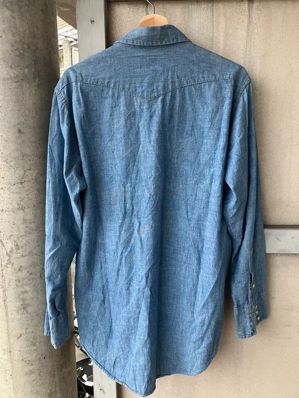 Wrangler 60s wrangler chambray western shirt Size US L / EU 52-54 / 3 - 4 Thumbnail