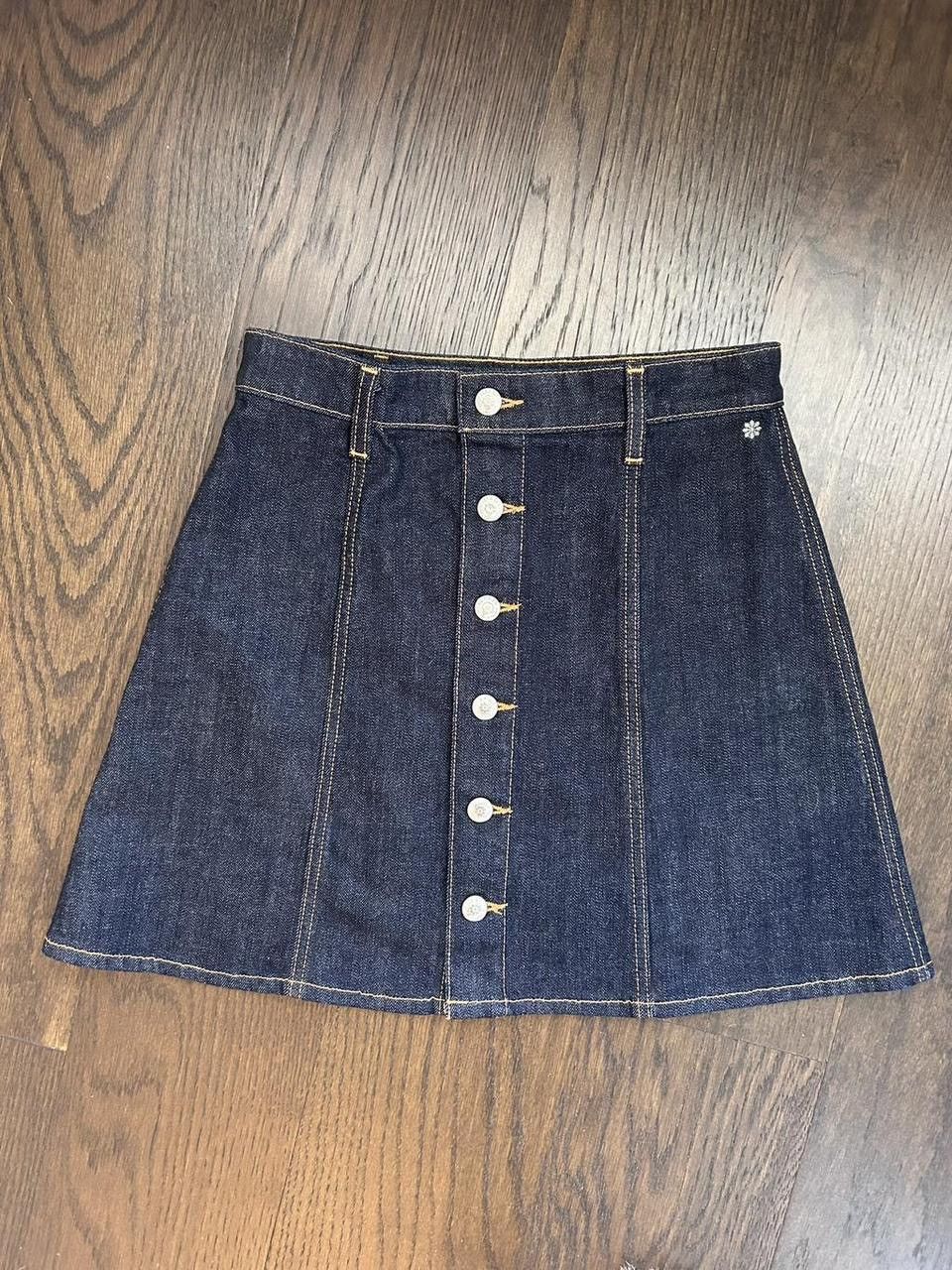 Alexa Chung Dark Denim Alexa Chung Mini Skirt Size 28" / US 6 / IT 42 - 1 Thumbnail