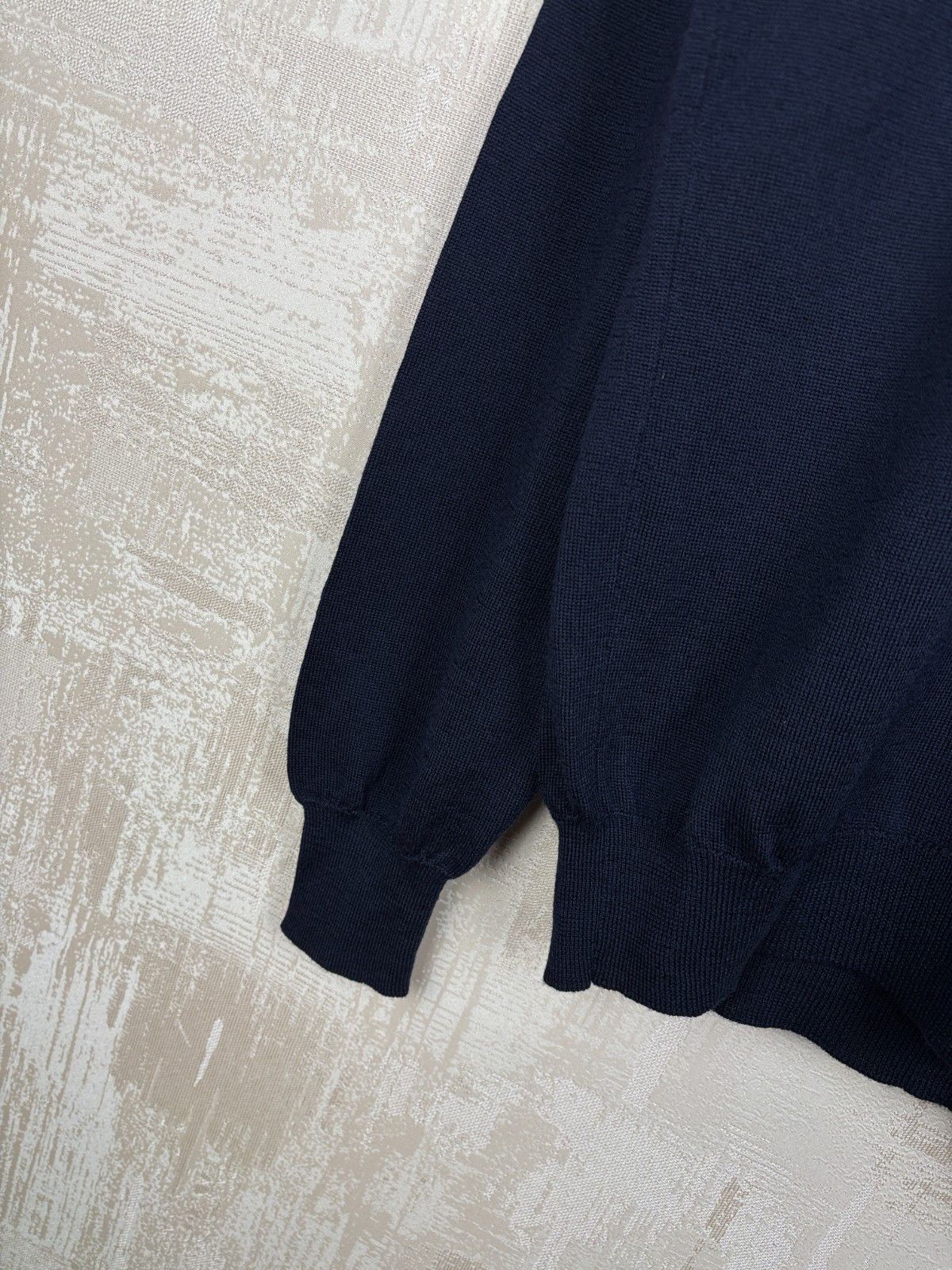 Gran Sasso Gran Sasso Virgin Wool Turtleneck Sweater Navy Blue Size US L / EU 52-54 / 3 - 9 Thumbnail