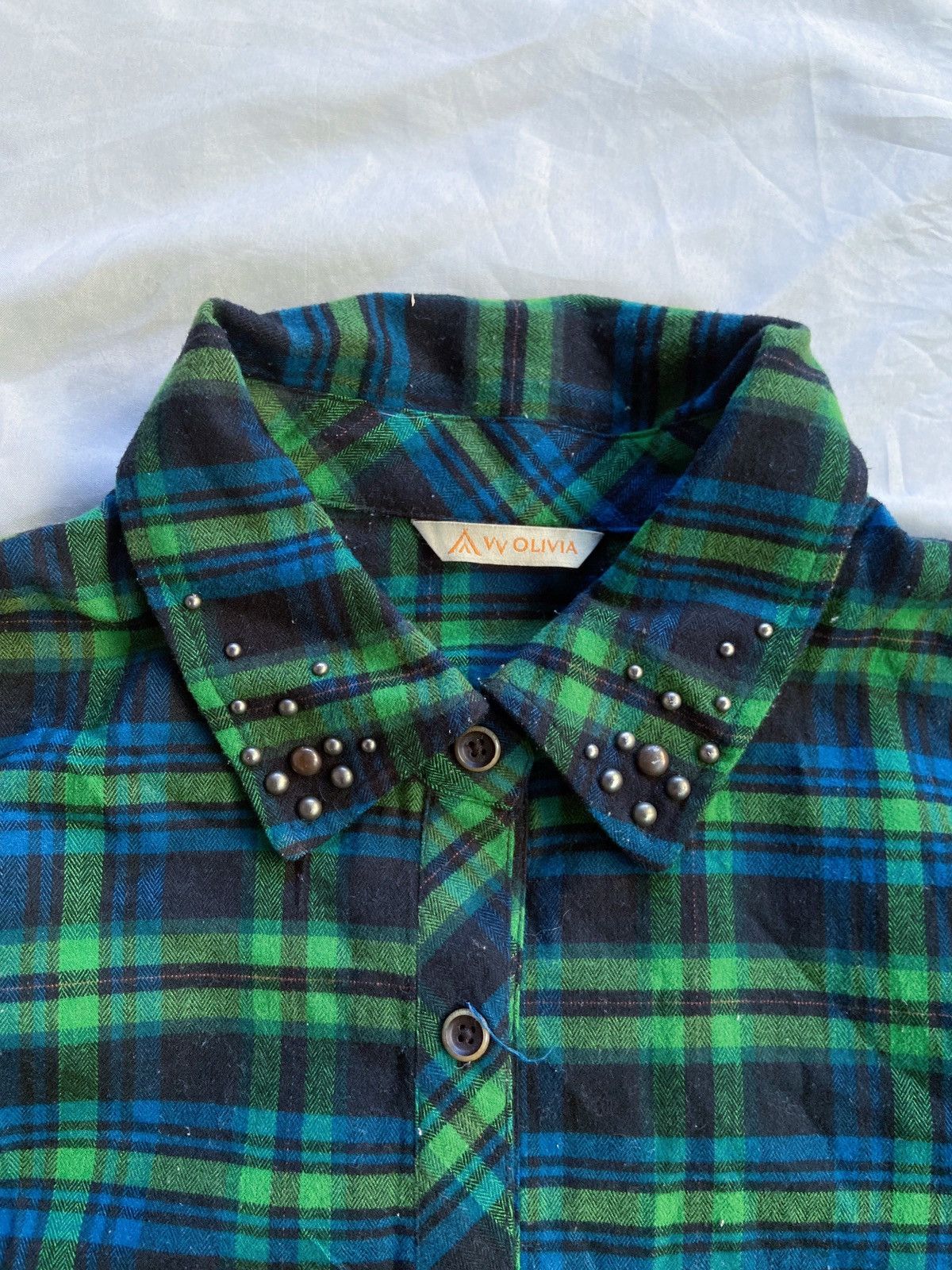 Japanese Brand OLIVIA BUTTON DOWN SHIRT PUNK STYLE Size US M / EU 48-50 / 2 - 8 Thumbnail