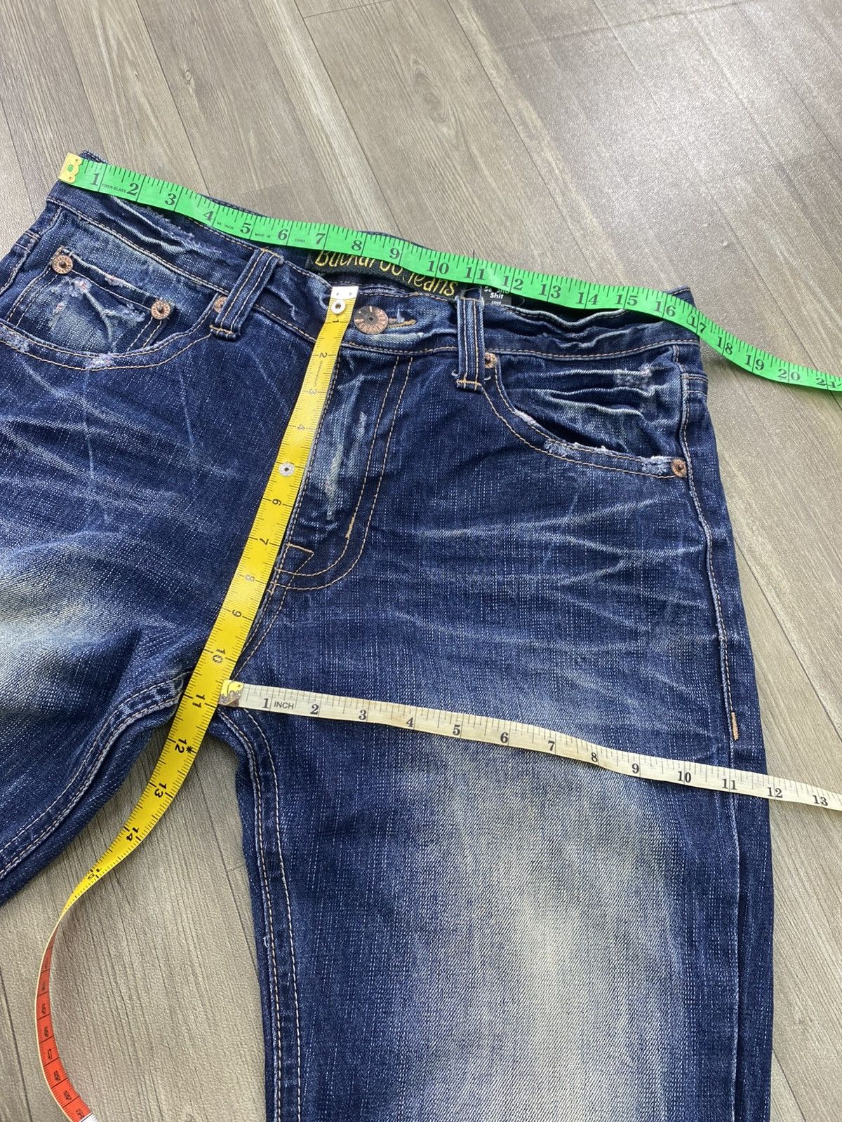 If Six Was Nine 2000s Buckaroo Distressed Faded Kmrii Lgb Punk Style Jeans Size US 34 / EU 50 - 20 Thumbnail