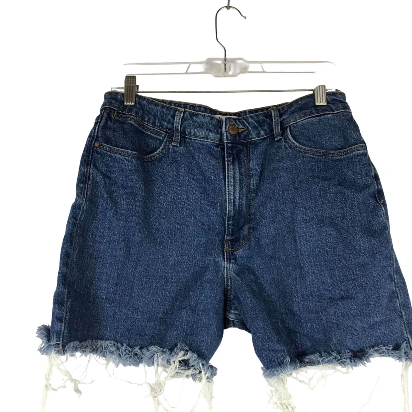 Wrangler WRANGLER WOMEN'S 31 BLUE DENIM HIGH-RISE CUTOFF SHORTS Size 24" / US 00 / IT 34 - 2 Thumbnail