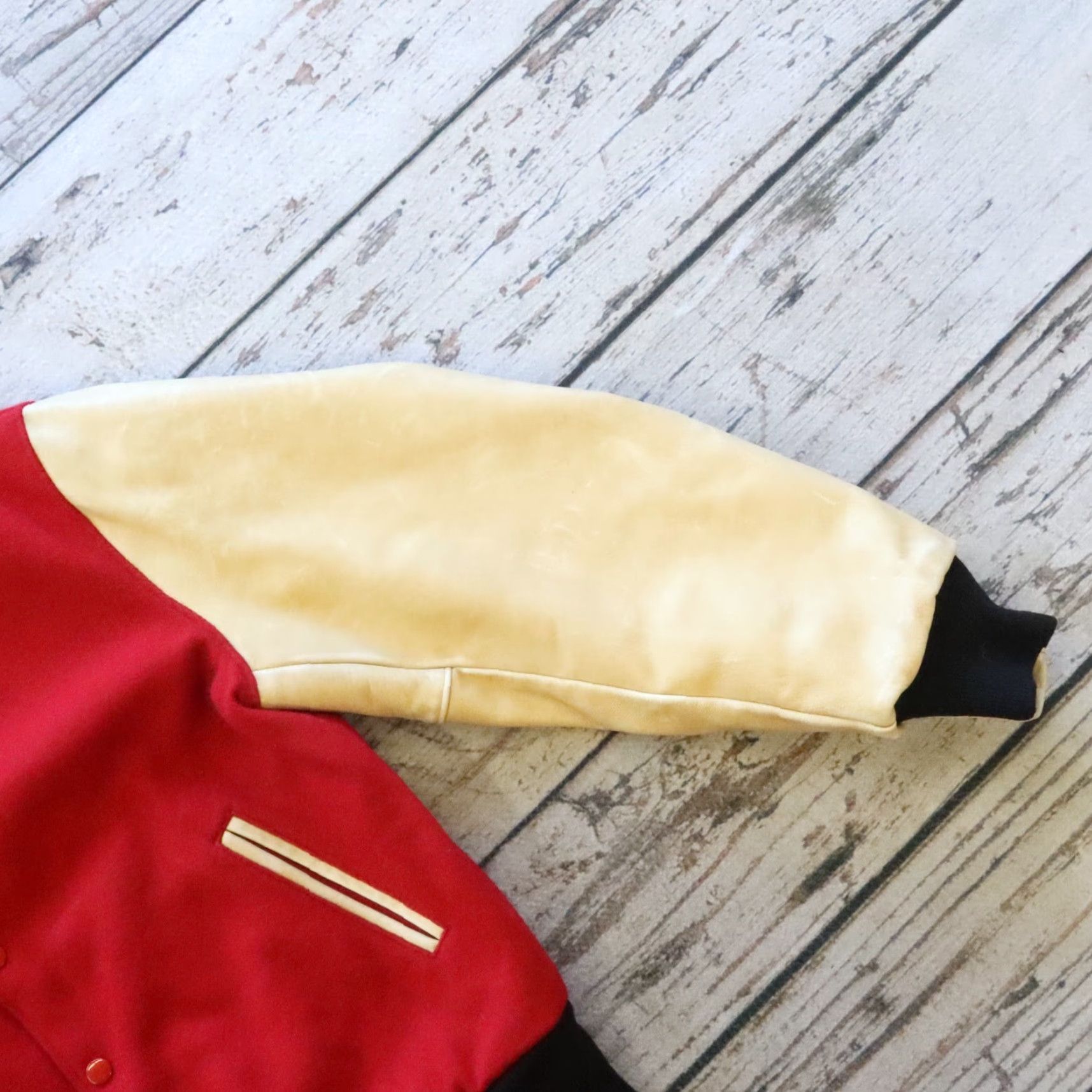 Golden Bear VINTAGE Golden Bear Leather Wool Varsity Jacket Mens M Red Size US M / EU 48-50 / 2 - 5 Thumbnail
