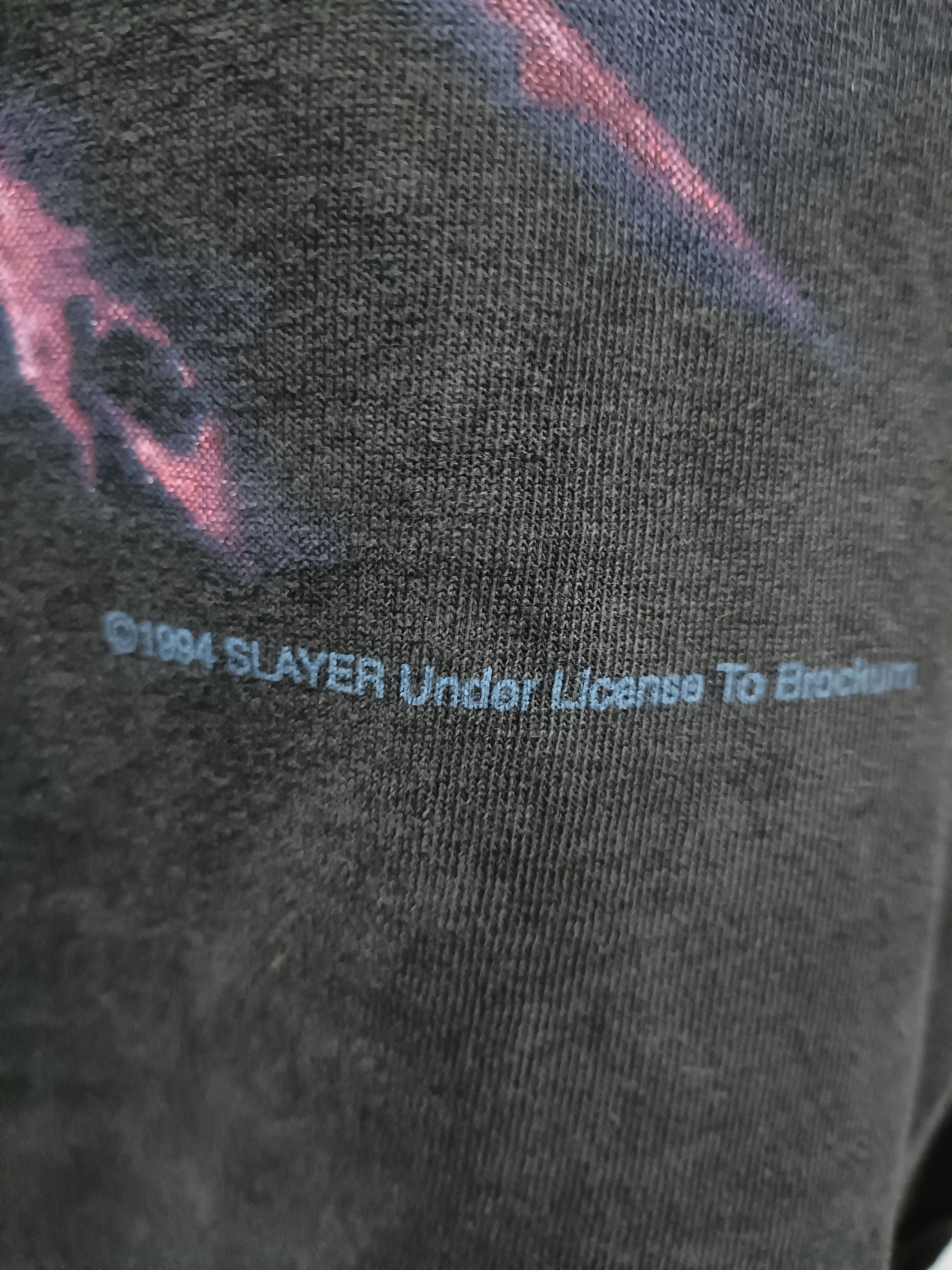 Vintage Vintage 1994 Slayer Australasian Tour T shirt Size US L / EU 52-54 / 3 - 5 Thumbnail