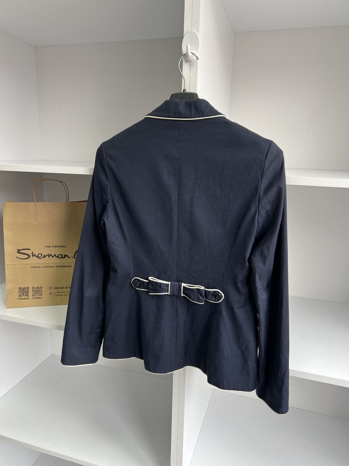 Designer × Moschino × Vintage Vintage Love Moschino Navy Women’s Blazer Size M / US 6-8 / IT 42-44 - 11 Thumbnail