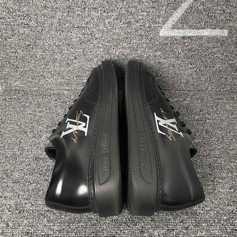 Louis Vuitton Louis Vuitton Beverly Hills Black Low Top Sneakers Size US 10.5 / EU 43-44 - 6 Thumbnail