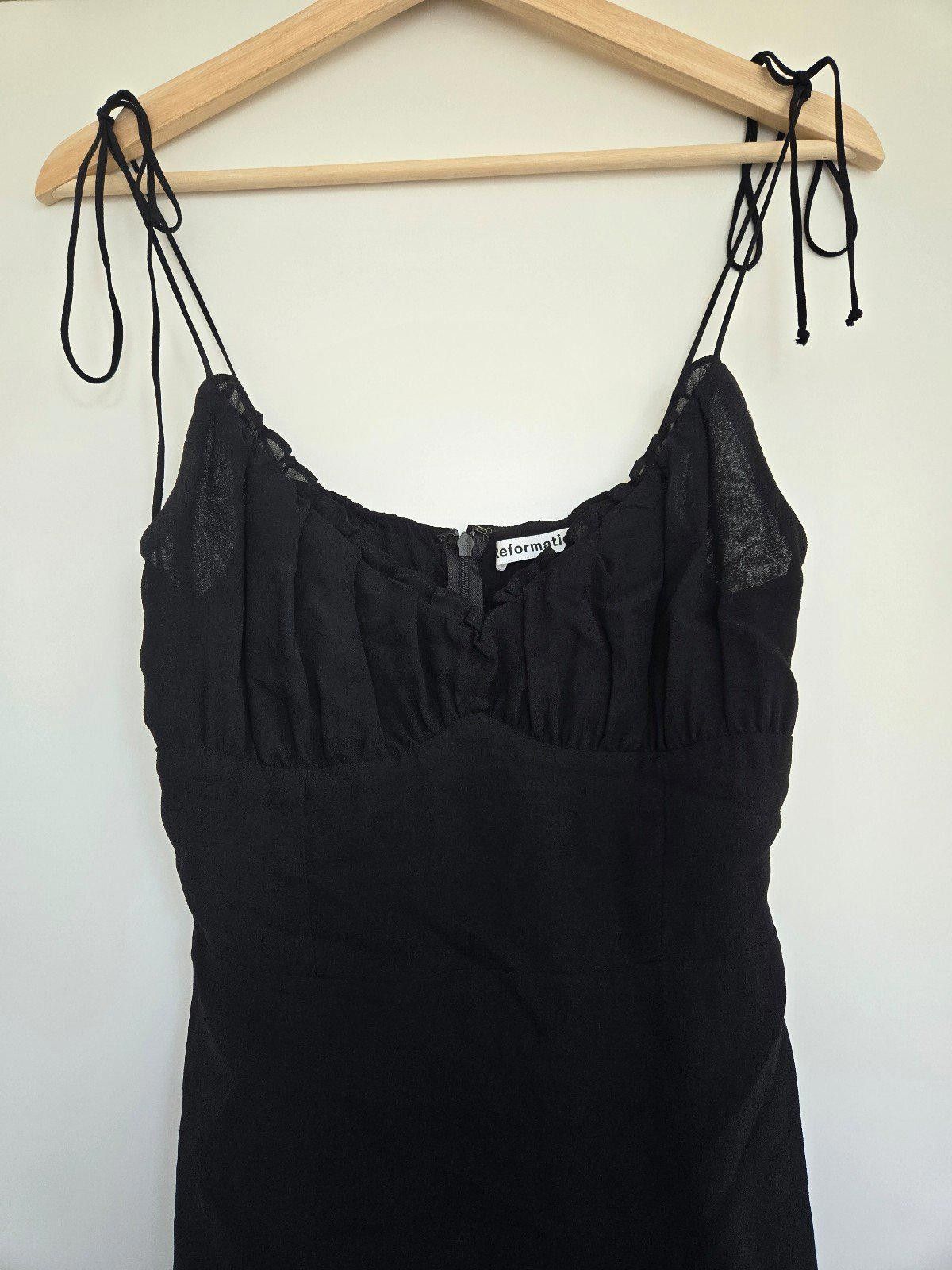 Other Reformation Ester Mini Dress in Black Sz 4 Size S / US 4 / IT 40 - 2 Thumbnail
