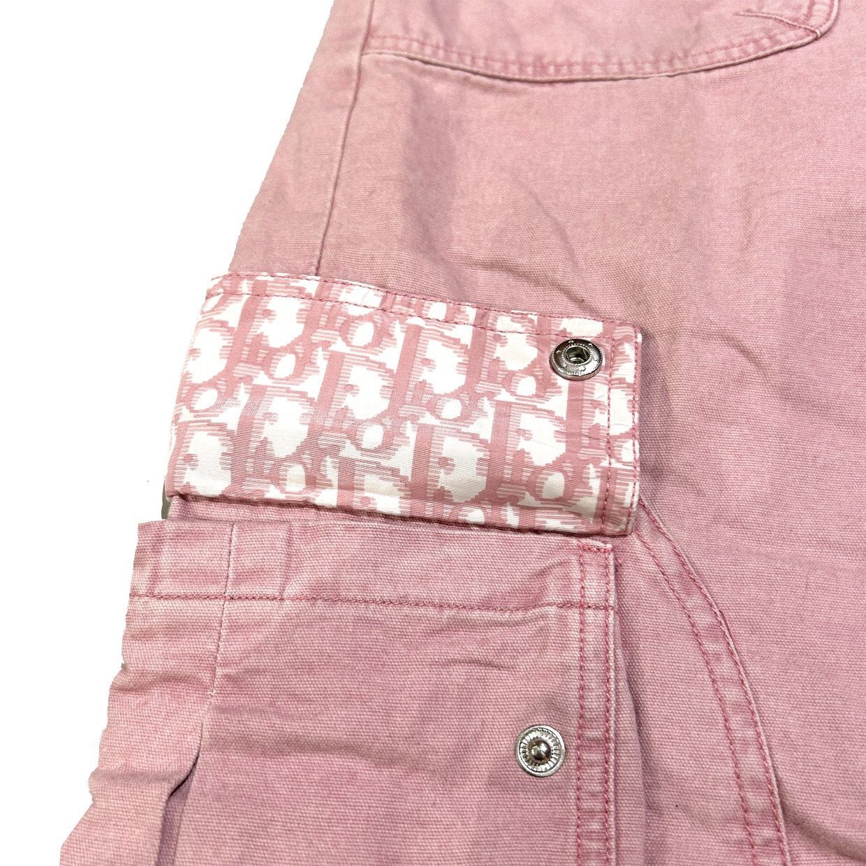 Dior Christian Dior by John Galliano pink monogram cargo trousers Size 26" / US 2 / IT 38 - 6 Thumbnail