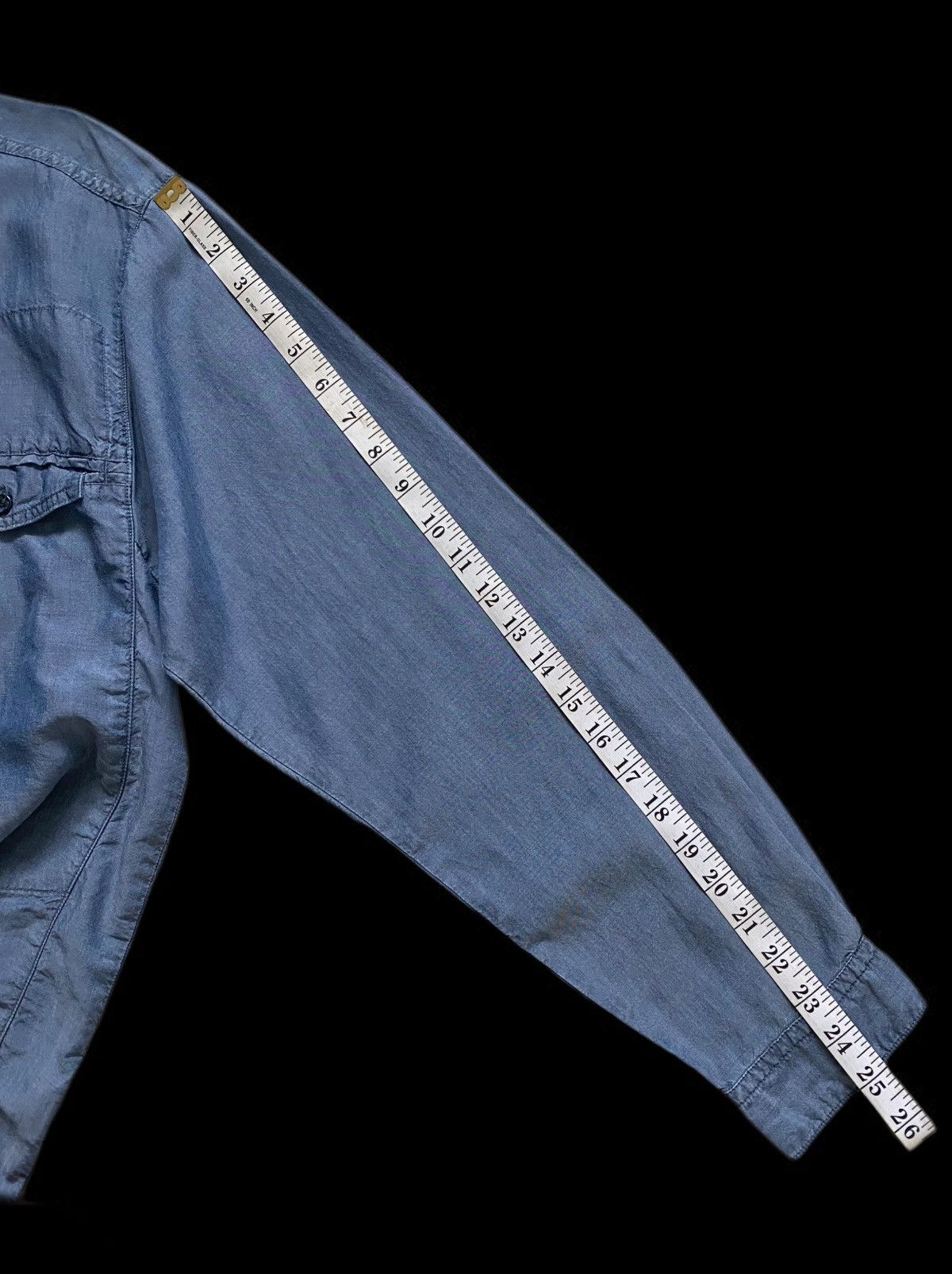 Marithe + Francois Girbaud Vintage 90s MARITHE FRANCOIS GIRBAUD Soft Denim Shirt Size US M / EU 48-50 / 2 - 6 Thumbnail