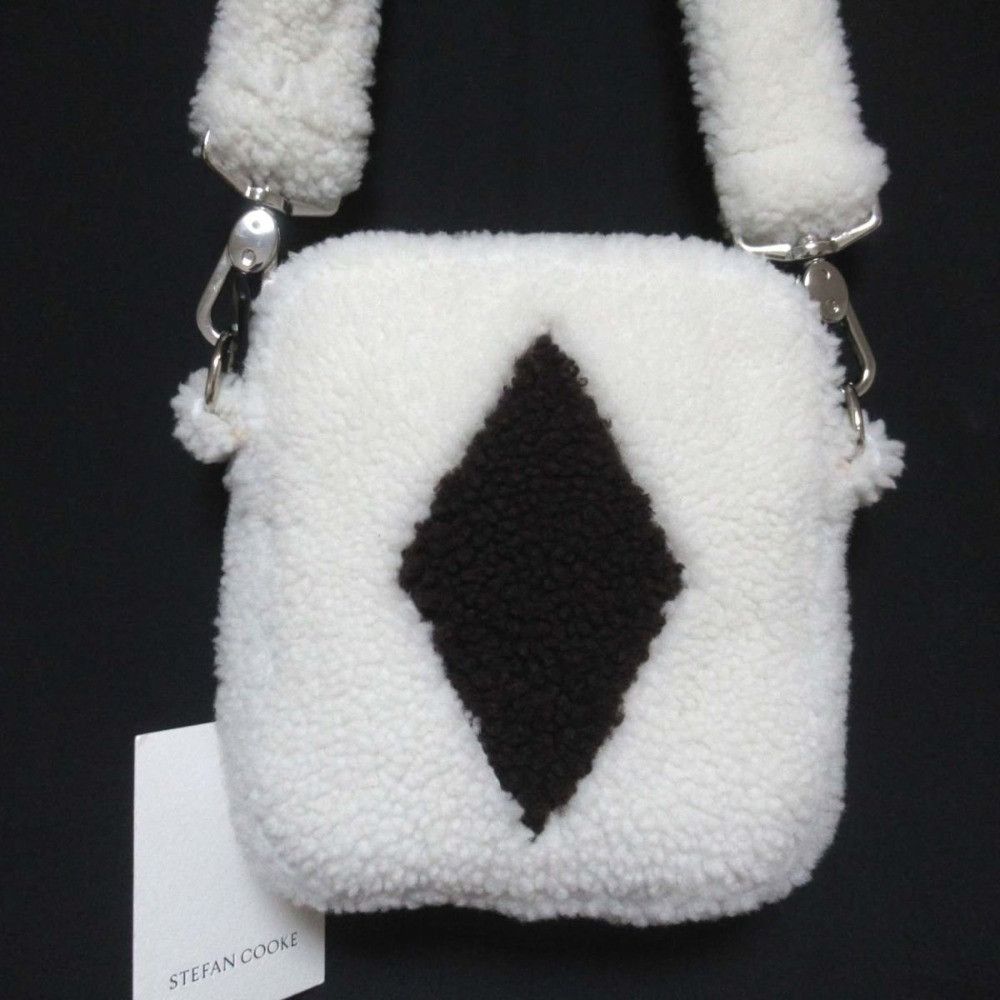 Other Stefan Cooke Diamond Pattern Shearling Shoulder Bag Natural Material Shoulder Bag DUTY FREE for USA