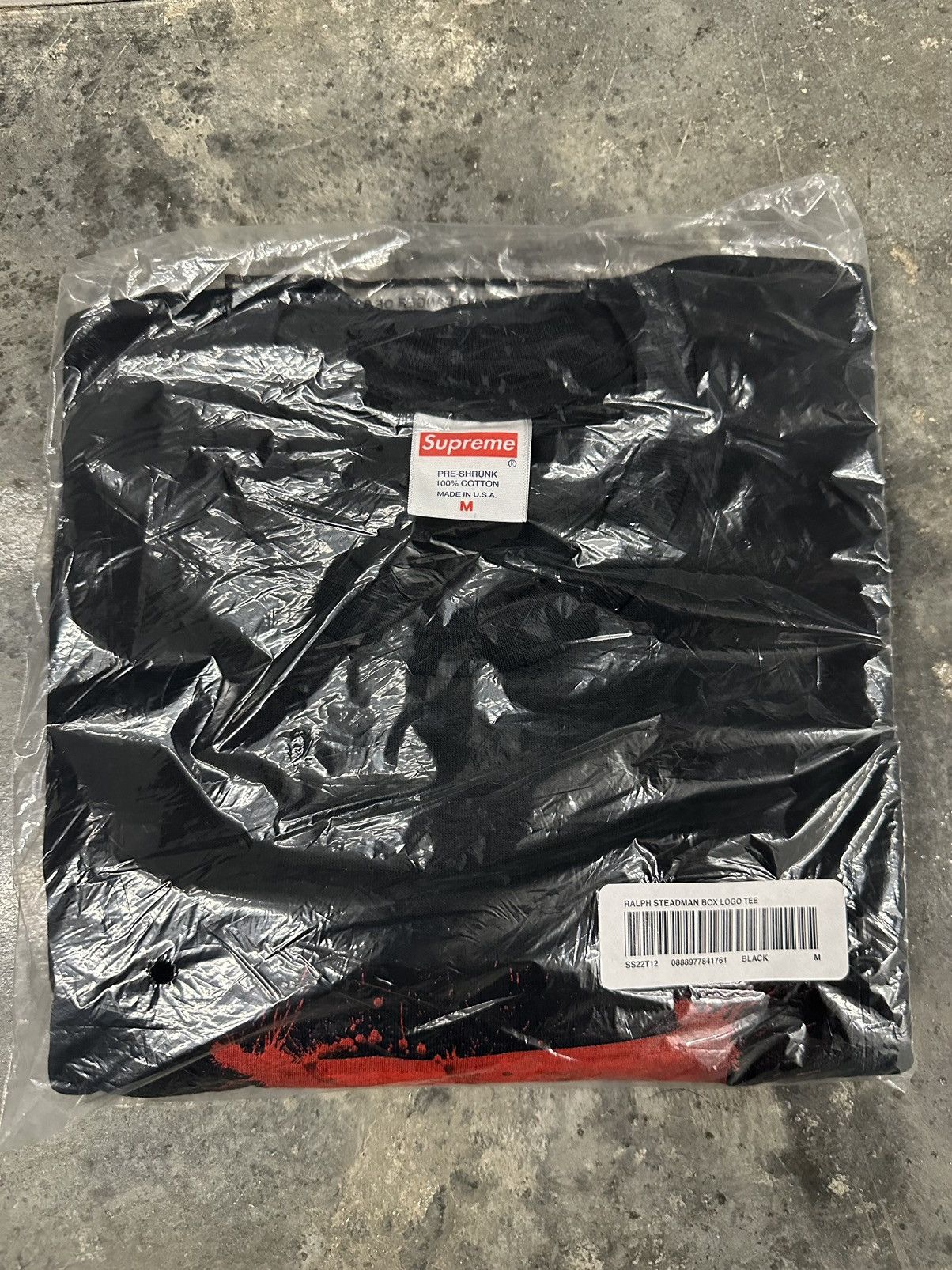 Supreme Supreme Ralph Steadman Box Logo Black Tee Size Medium Size US M / EU 48-50 / 2 - 3 Thumbnail