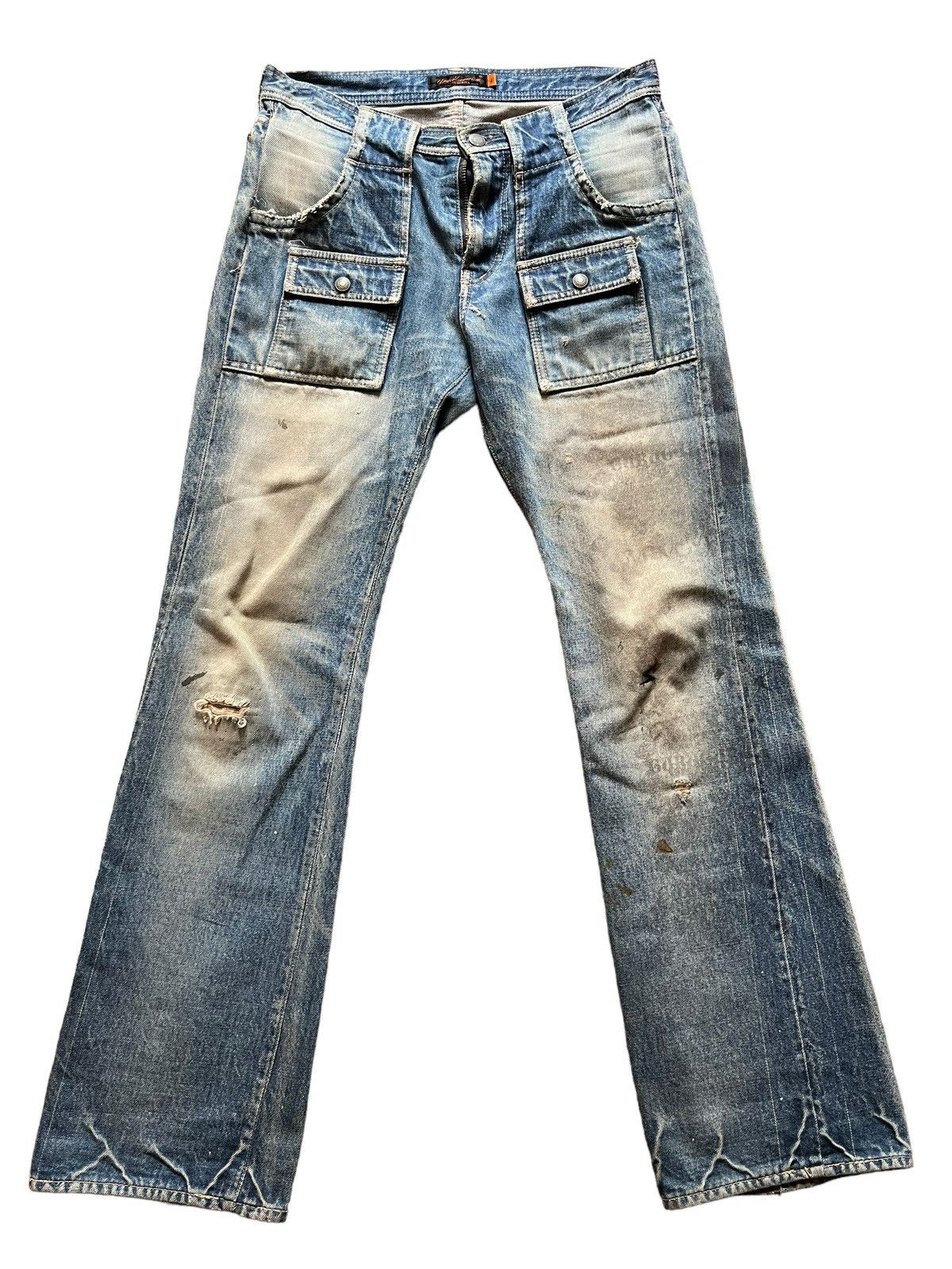 image of Undercover Klaus Bush Pocket Denim in Blue, Men's (Size 31)