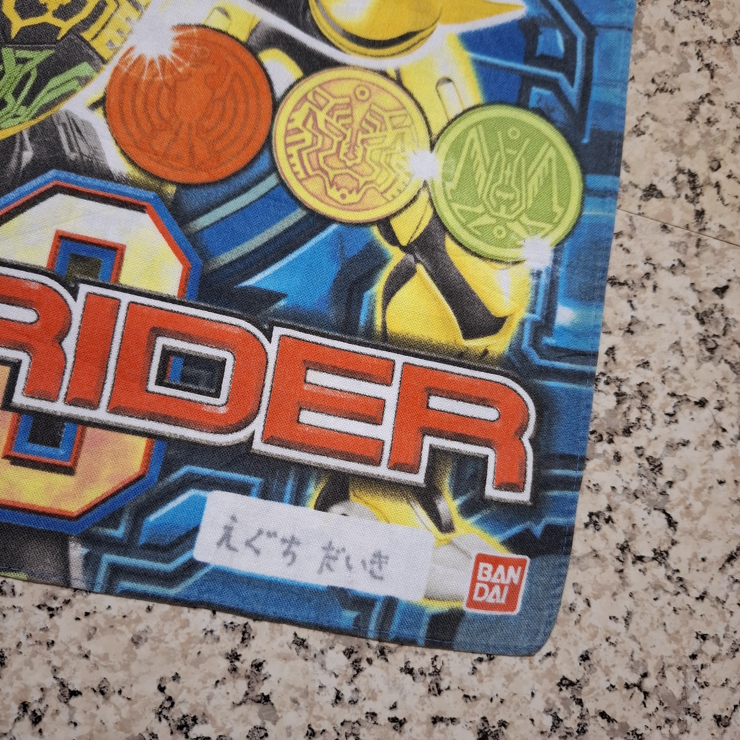 Other VERY RARE Vintage Kamen Rider OOO Tatoba Combo Handkerchief Size ONE SIZE - 5 Thumbnail