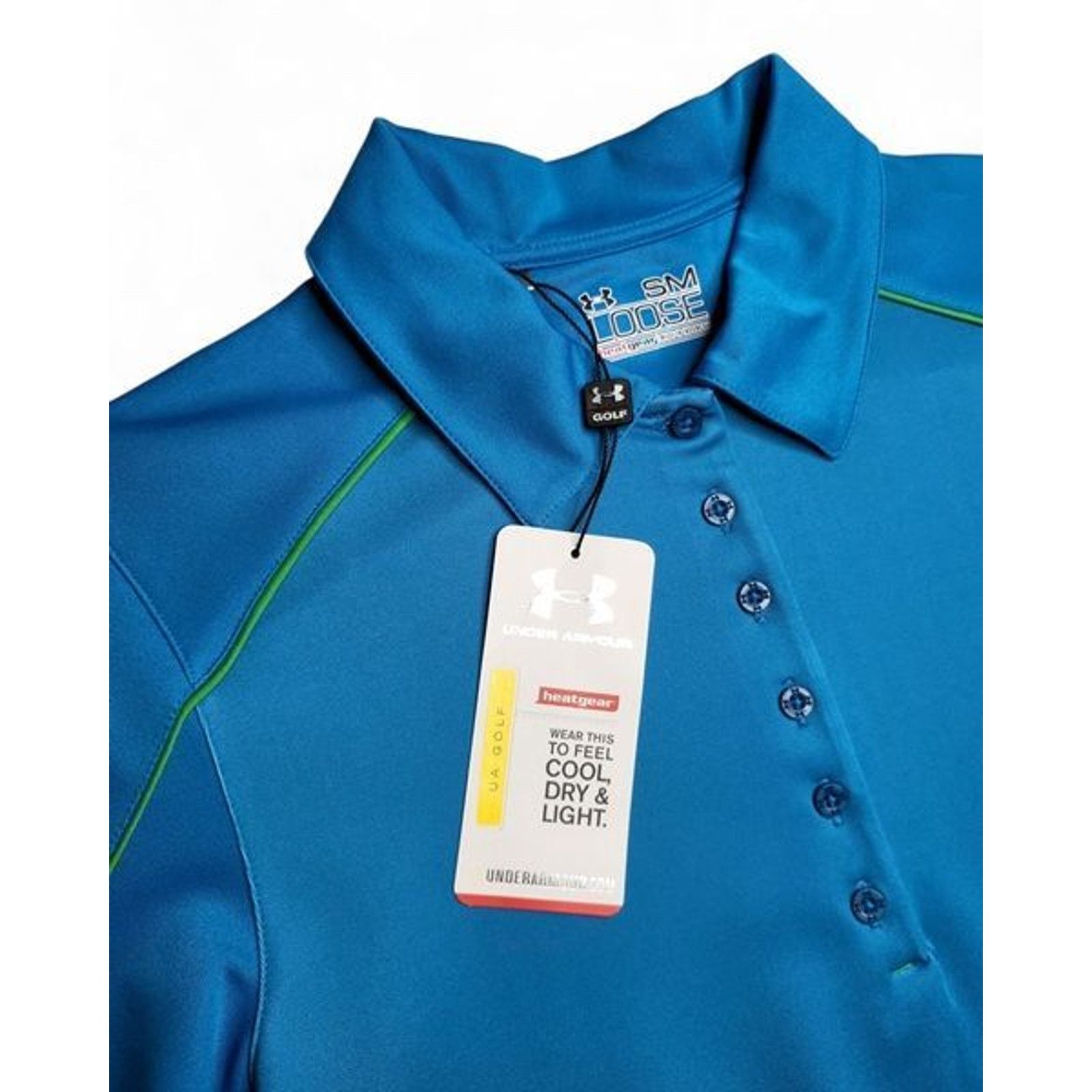Under Armour NWT Under Armour Women's Golf Polo Floral Blue/Green Size S Size US S / EU 44-46 / 1 - 5 Thumbnail