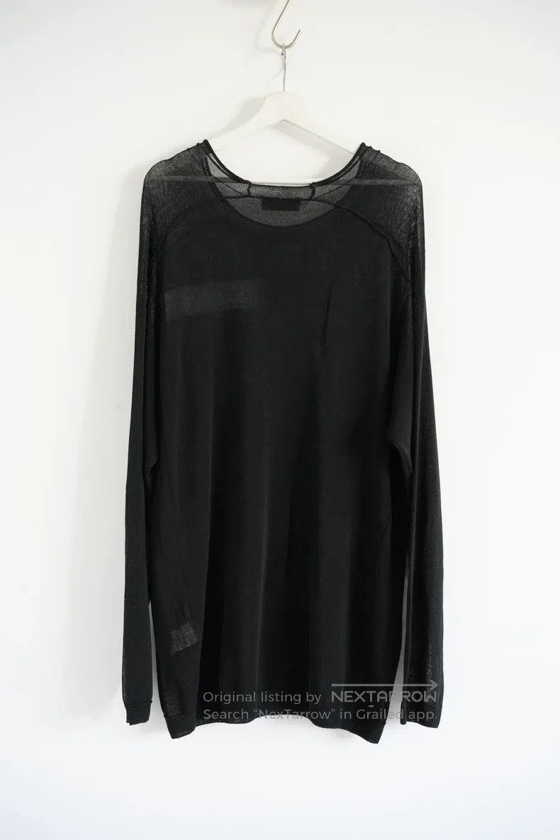 Yohji Yamamoto YOHJI YAMAMOTO Lace-Up Long-Sleeved Knit Sweater Size US L / EU 52-54 / 3 - 2 Thumbnail