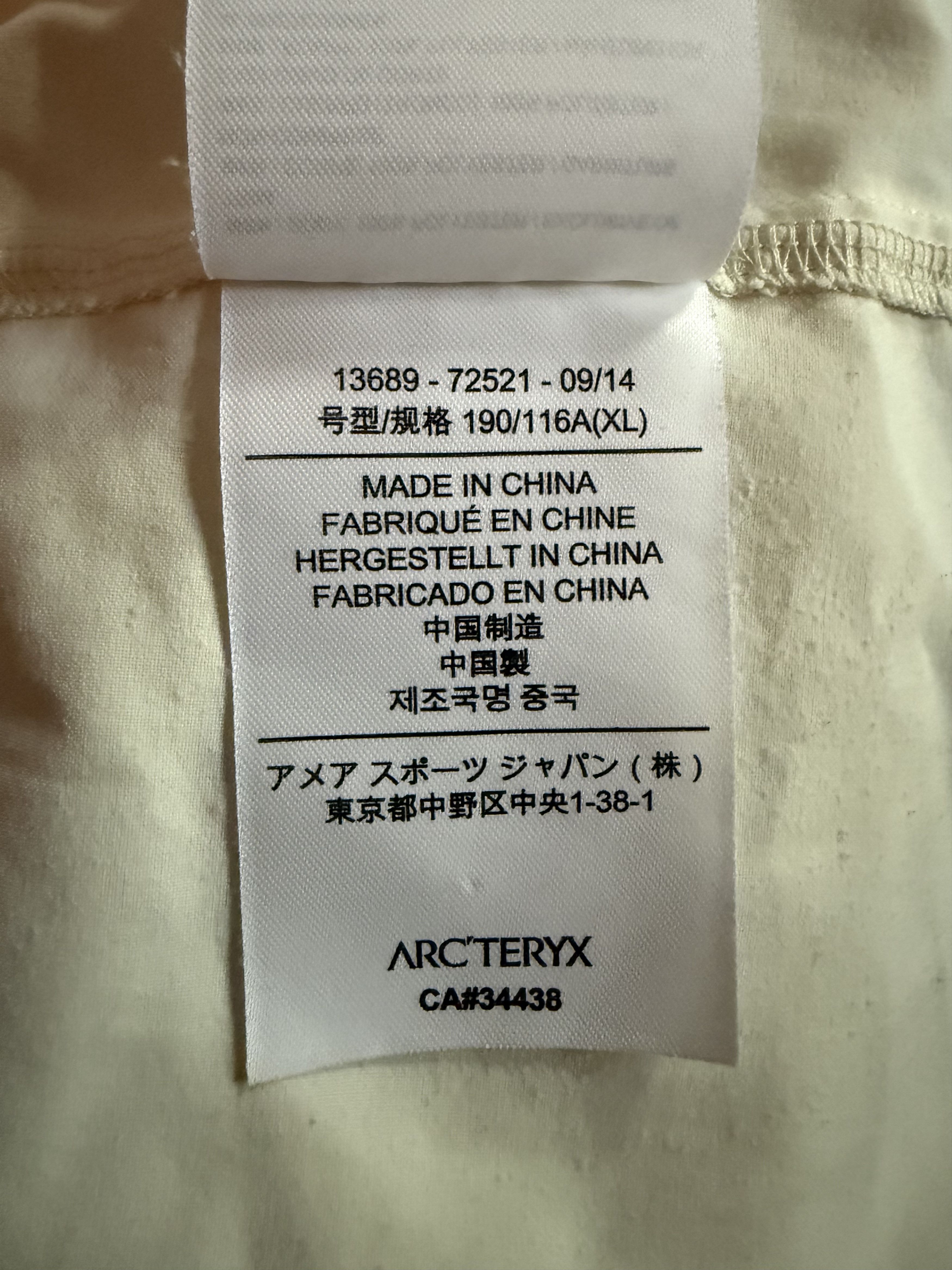 Arc'teryx White Arc'teryx Shirt Size US XL / EU 56 / 4 - 8 Thumbnail