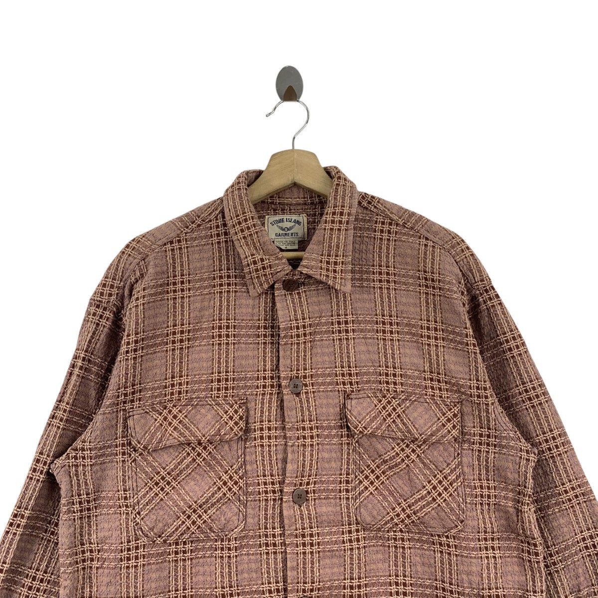 Other STONE ISLAND GARMENT Check Tartan Brown Button Up Casual Size US M / EU 48-50 / 2 - 2 Thumbnail