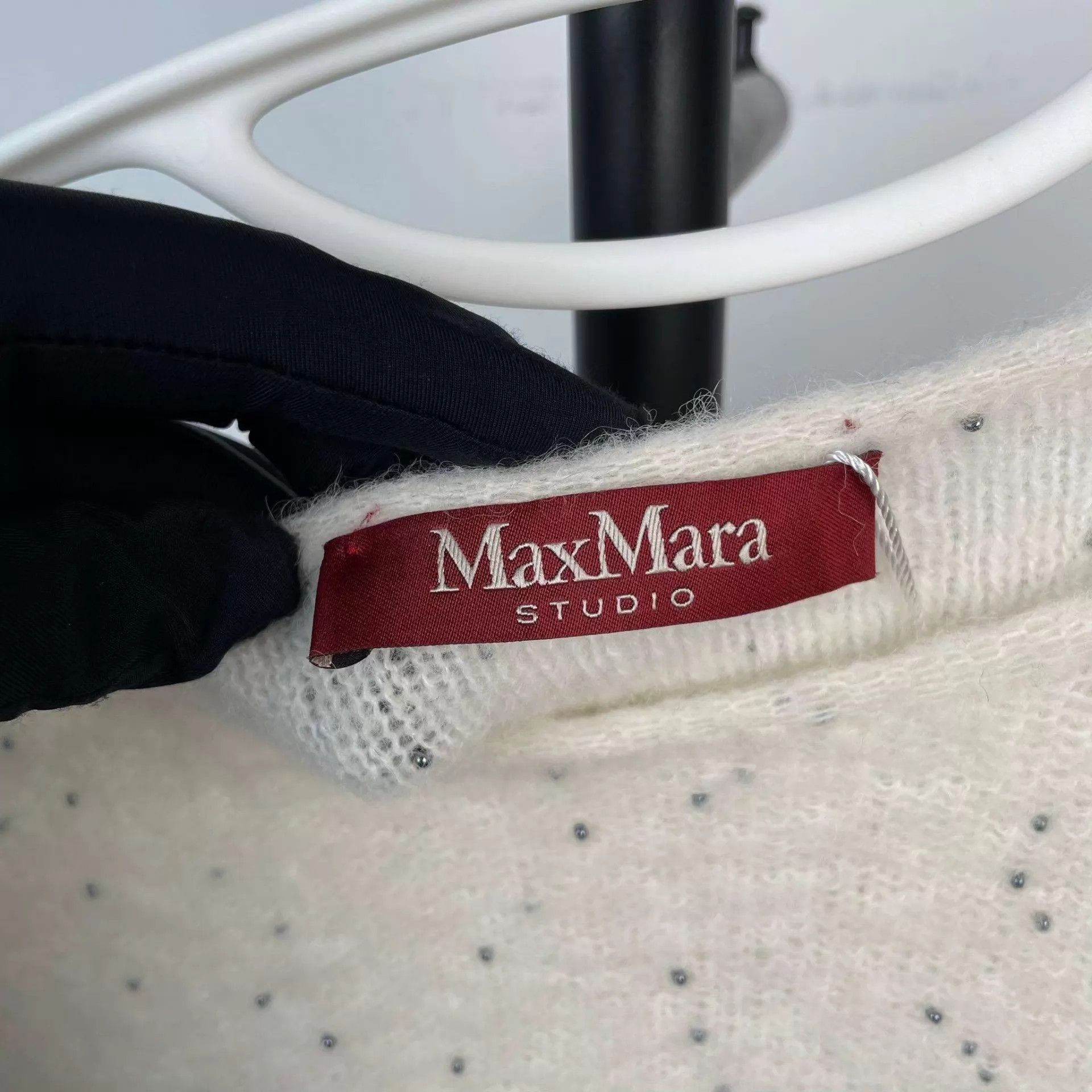 Max Mara Maxmara 95 New Beaded Knit Sweater 175/96A Size XL / US 12-14 / IT 48-50 - 3 Thumbnail