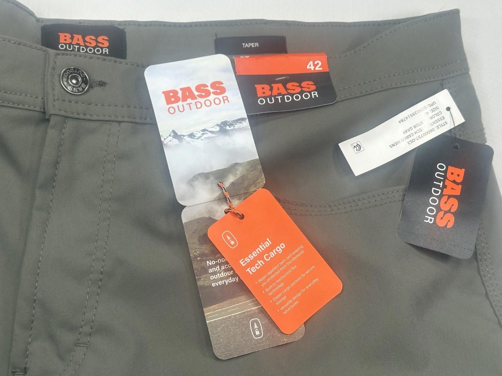Bass Bass Outdoor Water Resistant Zipper Pockets Tech Chino 42/32 Size US 42 / EU 58 - 5 Thumbnail