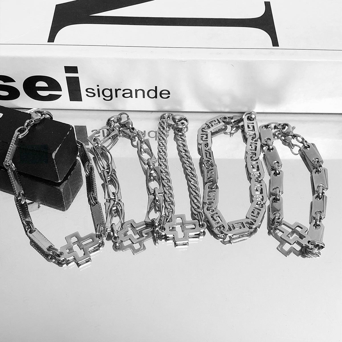 Jewelry Cross Rare Bracelet Y2K Punk Chain Gotch Bracelets Chains Size ONE SIZE - 1 Thumbnail