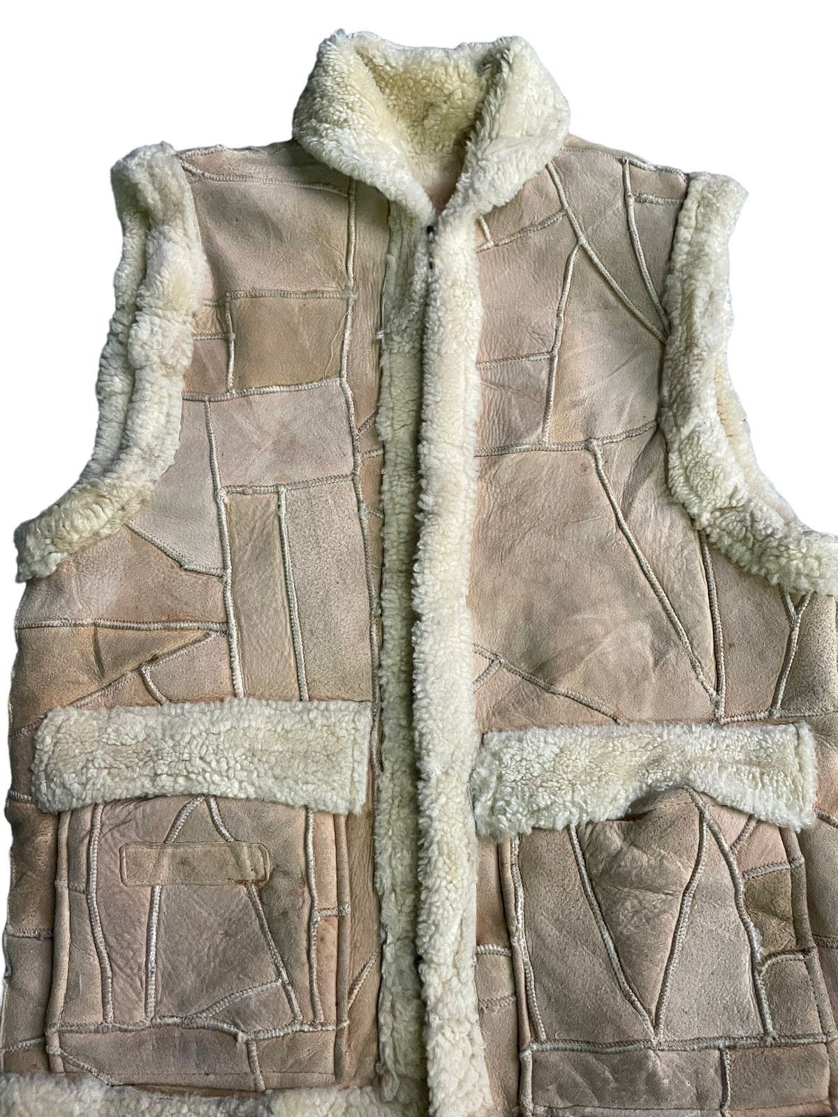 Leather Vintage Sheepskin Leather Vest Size US M / EU 48-50 / 2 - 3 Thumbnail