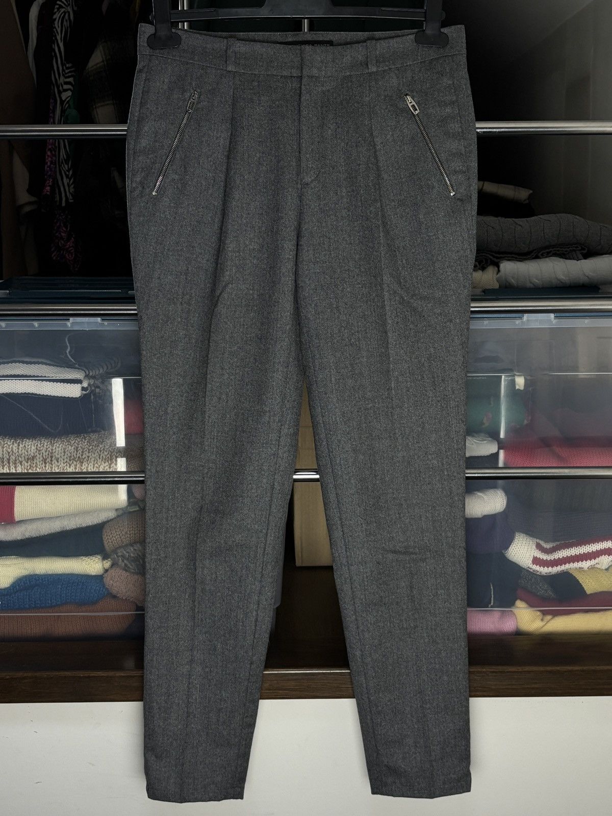 Balenciaga Balenciaga Vintage Wool Chino Pants Size 27" / US 4 / IT 40 - 1 Thumbnail