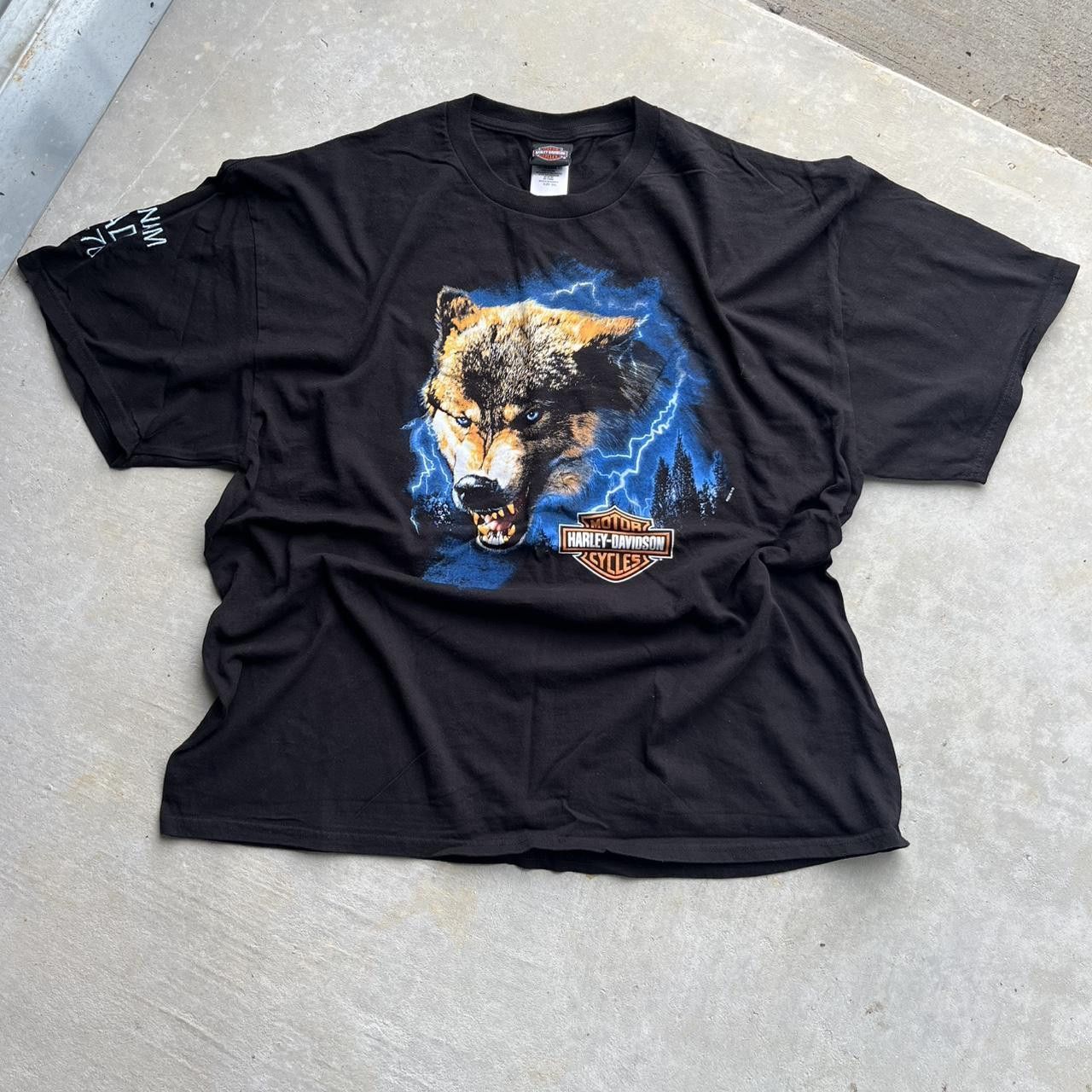 Harley Davidson Y2k Harley Davidson wolf tee shirt size 2xl Size US XXL / EU 58 / 5 - 1 Thumbnail