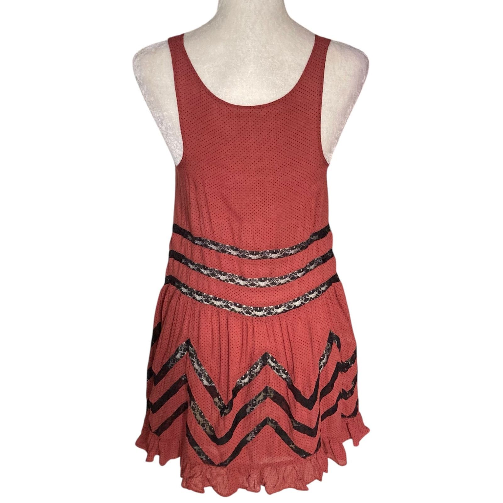 Free People Free People Intimately Tunic top trapeze Dress voile & lace Size XS / US 0-2 / IT 36-38 - 3 Thumbnail