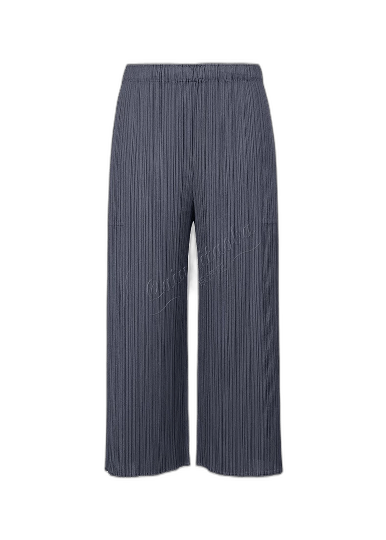 Issey Miyake New Japanese Navy Blue Pleated Pants-yf Size US 26 / EU 42 - 1 Thumbnail