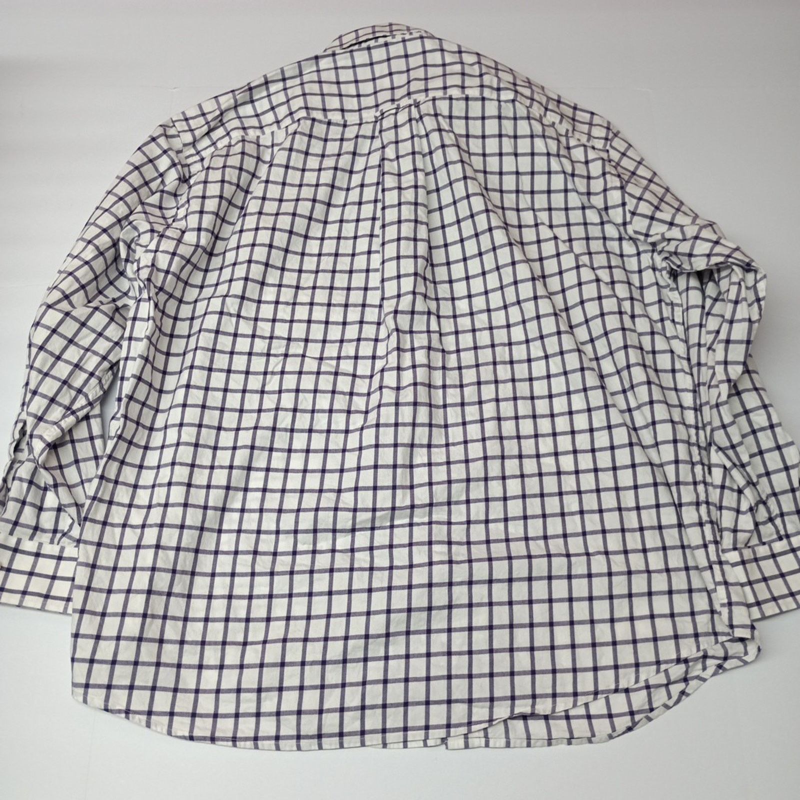 Orvis Orvis Plaid Button Down Shirt Mens Size 2XL Purple Wht Check Size US XXL / EU 58 / 5 - 7 Thumbnail