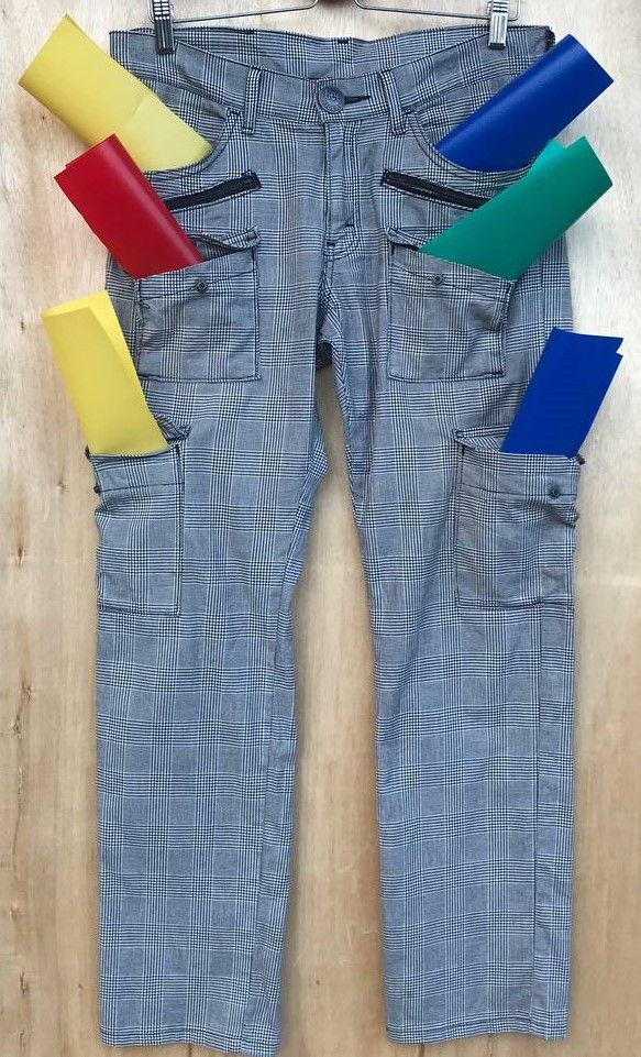 Beauty Beast × Lee Lee Riders Japan Bondage 8pockets checkered cargo pant Size US 29 - 1 Thumbnail