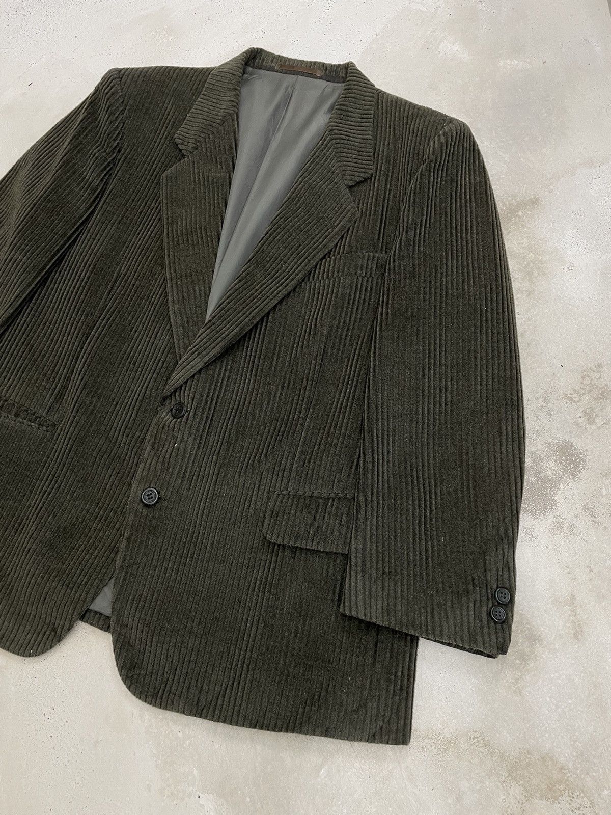 Designer Due Nuovo Antonio Italian Designer Curduroy Blazer Size 34S - 4 Thumbnail