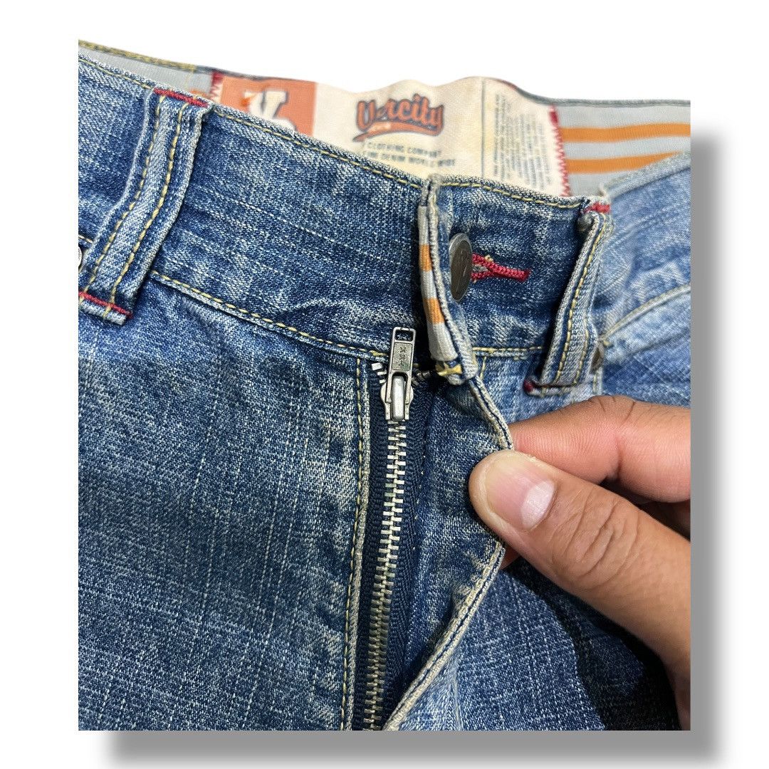 Designer × Japanese Brand VARCITY DISTRESSED JEANS DENIM Size US 34 / EU 50 - 10 Thumbnail
