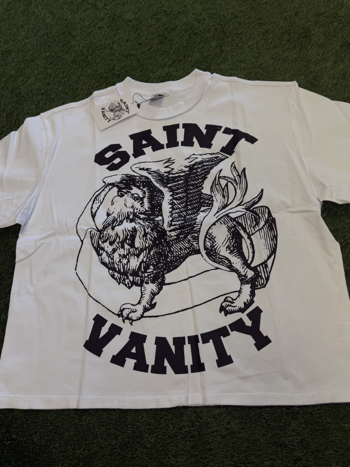 Saint Vanity Saint Vanity White Griffins Tee Shirt Size Large (NEW) Size US L / EU 52-54 / 3 - 2 Thumbnail
