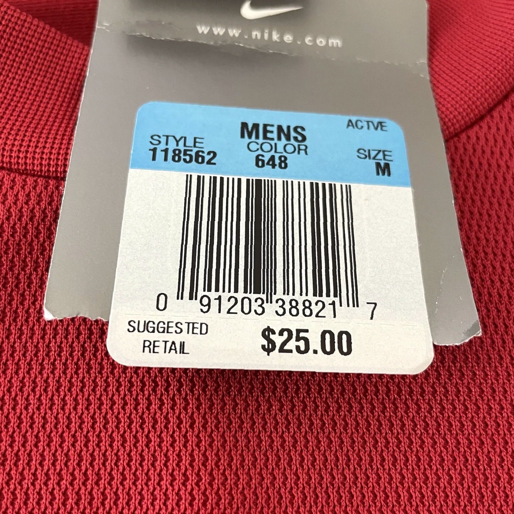 Nike Nike Essential Check Tank Shirt Mens Red M Athletic Sleeveless Vintage Size US M / EU 48-50 / 2 - 2 Thumbnail