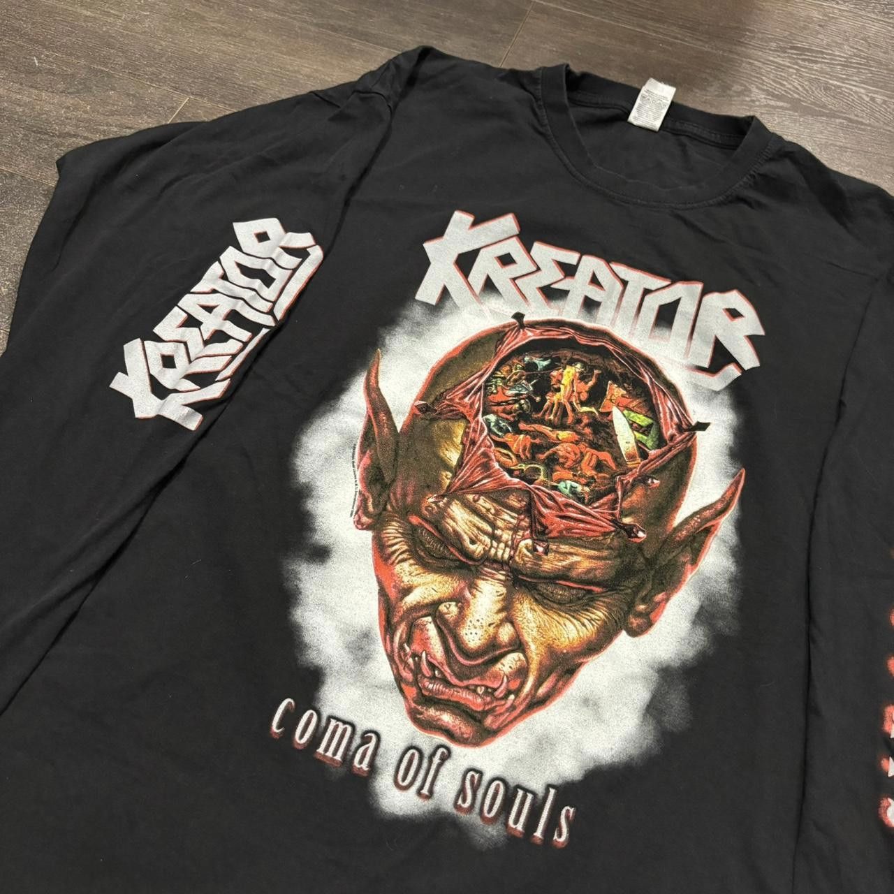 Fruit Of The Loom Kreator Coma Of Souls Long Sleeve T Shirt 00s XL Size US XL / EU 56 / 4 - 3 Thumbnail