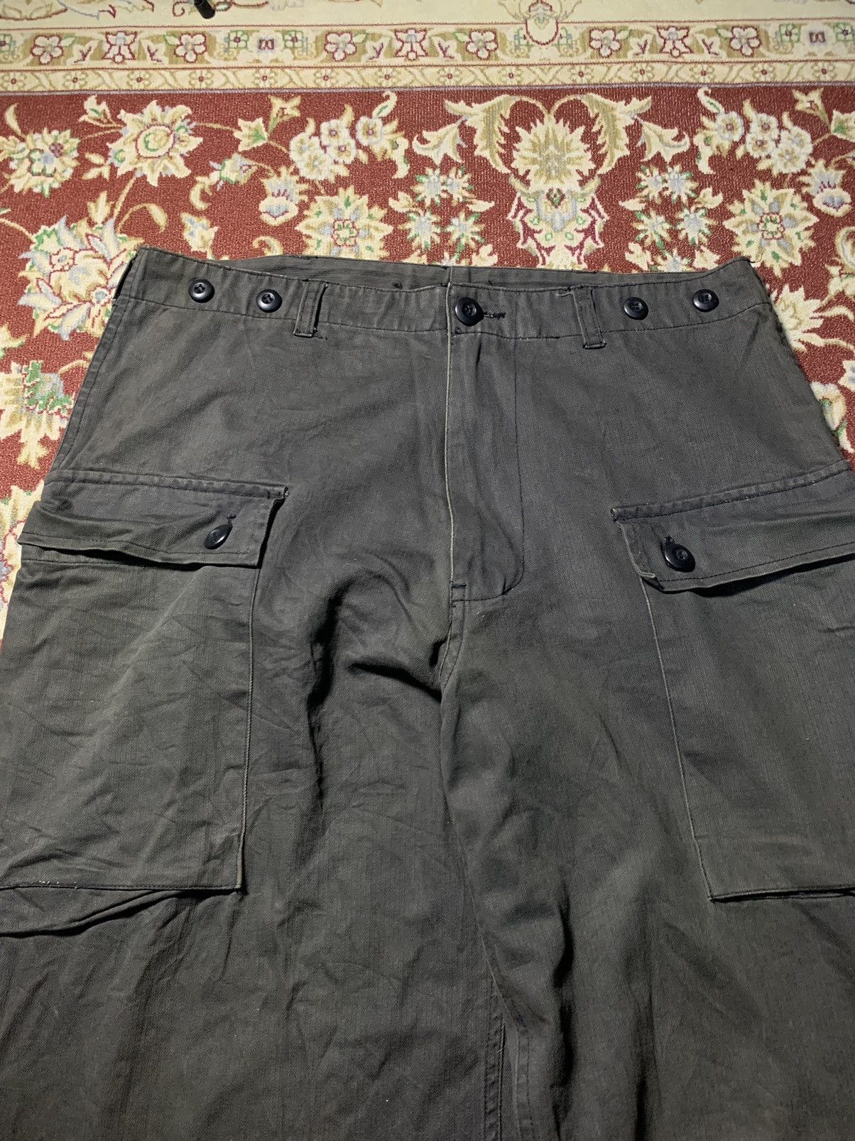Japanese Brand VINTAGE BARREL ROLL BAKER PANT STRAIGHT FADED Size US 33 - 3 Thumbnail