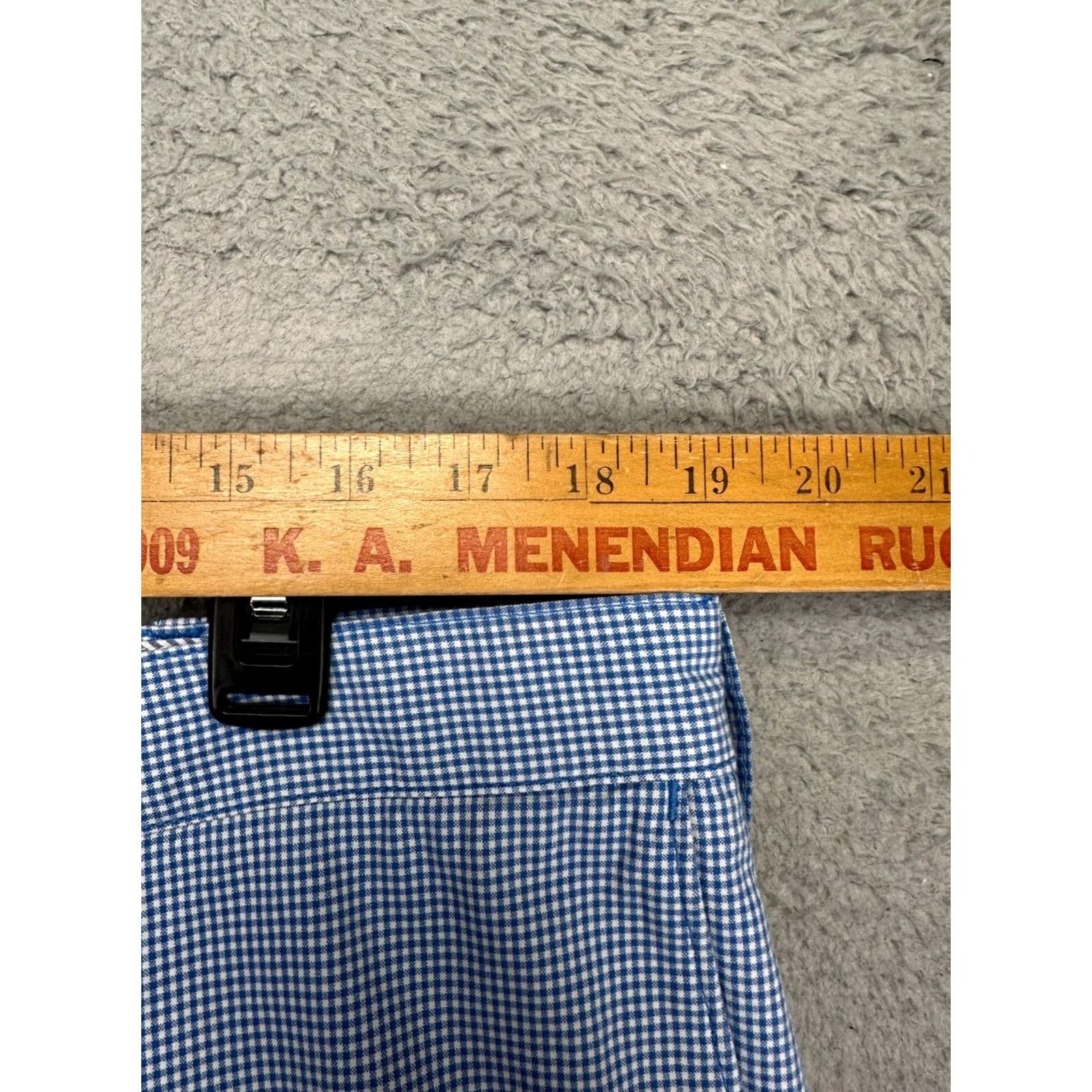 Banana Republic Banana Republic Shorts Men 38 Blue White Pincheck Khakis 100% Cotton Flat Front Casual Size US 38 / EU 54 - 7 Thumbnail