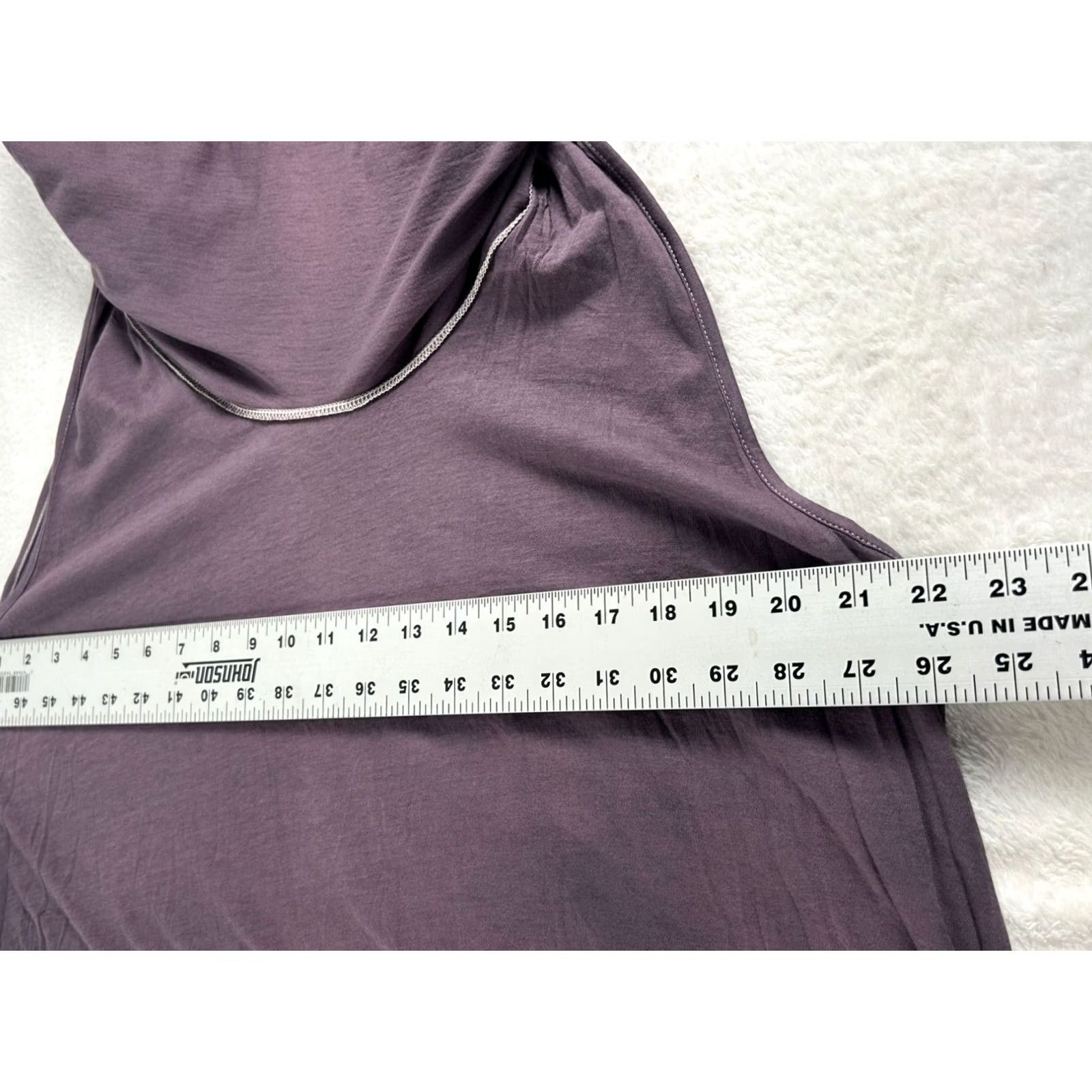 Vintage DEMYLEE Womens Purple Layered Tunic Top Large Casual Short Sleeve Lagenlook Shirt Womens Size L / US 10 / IT 46 - 5 Thumbnail