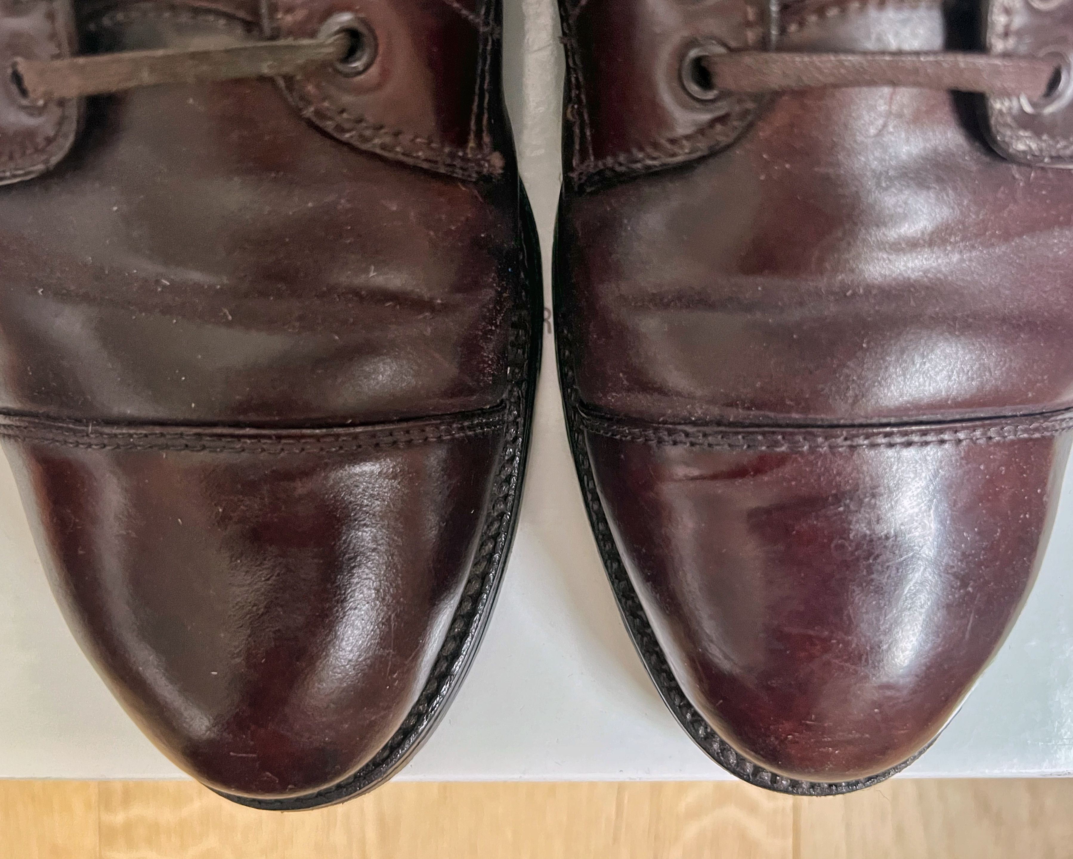 Alden Alden 4060 Color 8 Shell Cordovan Cap-Toe Boots (Grant) Size US 8.5 / EU 41-42 - 5 Thumbnail