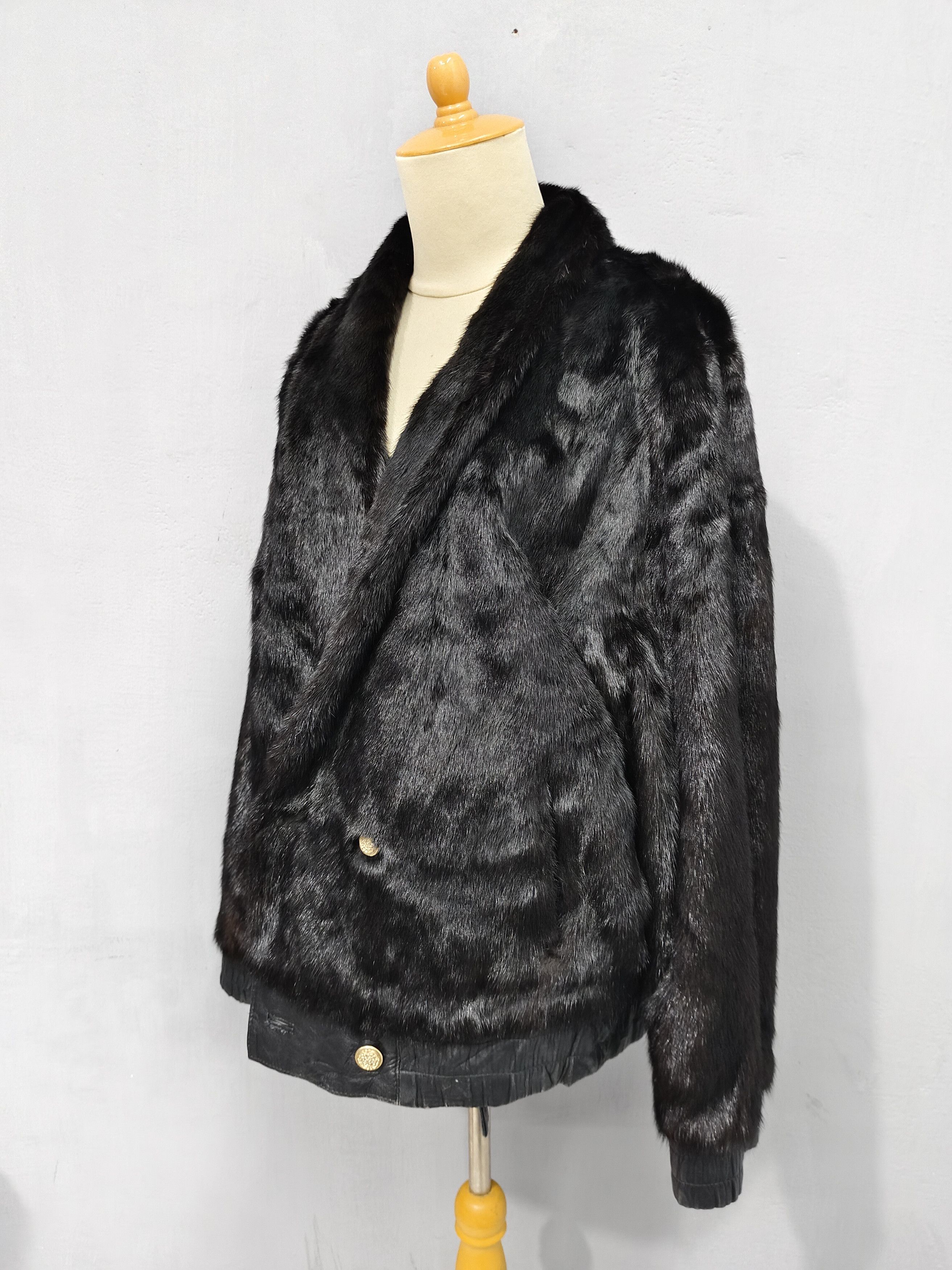 Vintage 80s-90s Unbrand- European Reversible Real Fur Leather Jacket Size US L / EU 52-54 / 3 - 3 Thumbnail