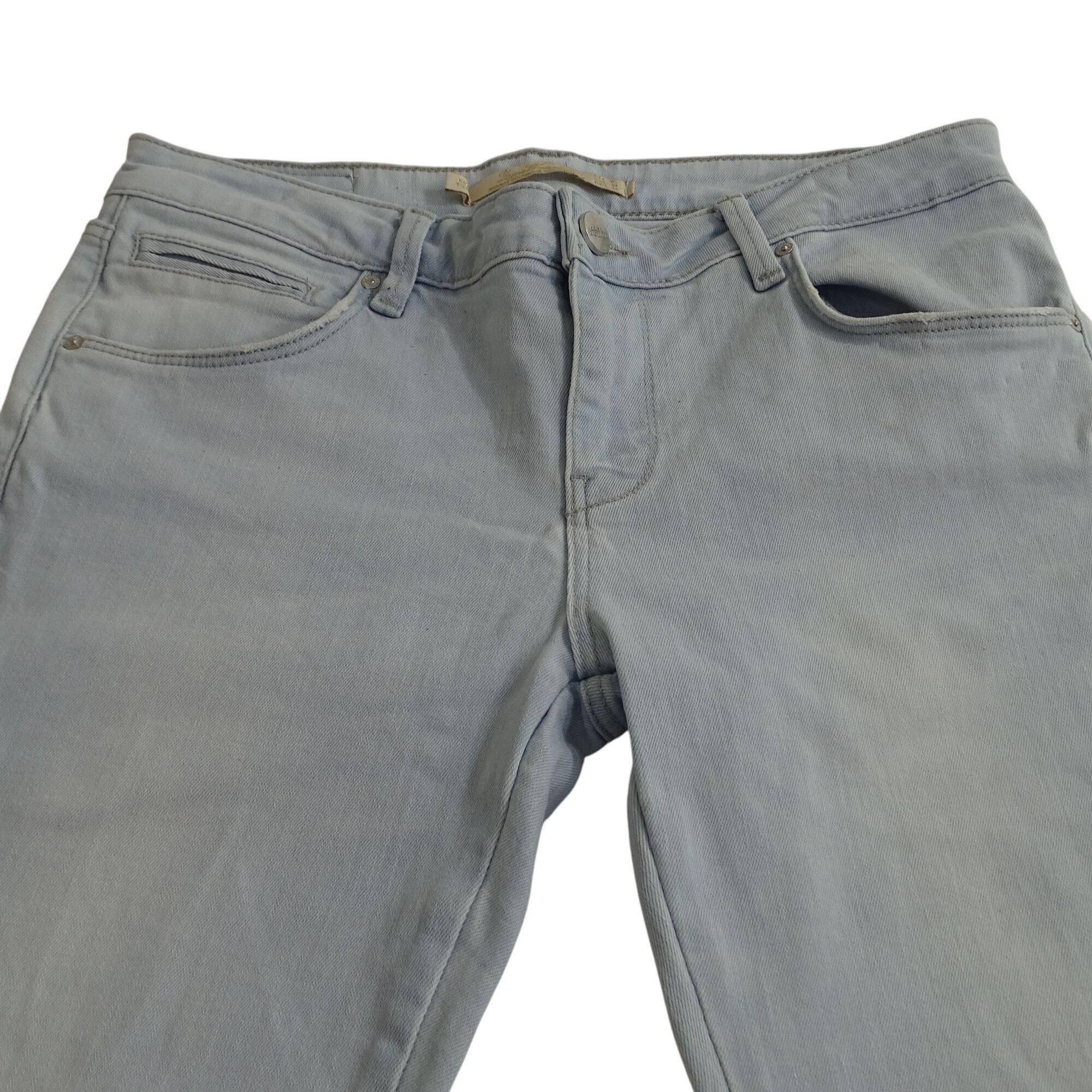 Zara Zara Woman Premium Denim Jeans Slim Light Wash Blue Size 8 Size 30" / US 8 / IT 44 - 2 Thumbnail