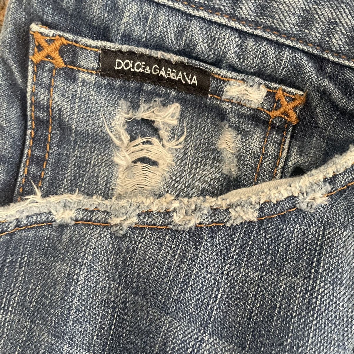 Dolce & Gabbana Dolce & Gabbana Distressed Straight Leg Denim Size US 34 / EU 50 - 2 Thumbnail