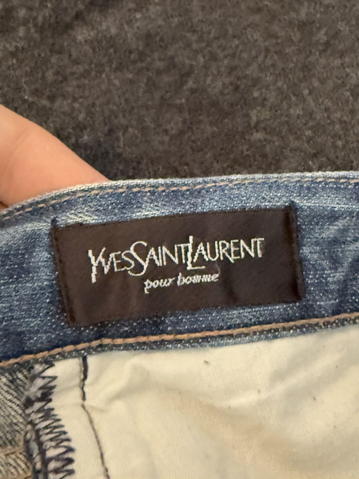 Yves Saint Laurent 36x32 YSL Jeans Denim Pants Blue Indigo Size US 36 / EU 52 - 9 Thumbnail